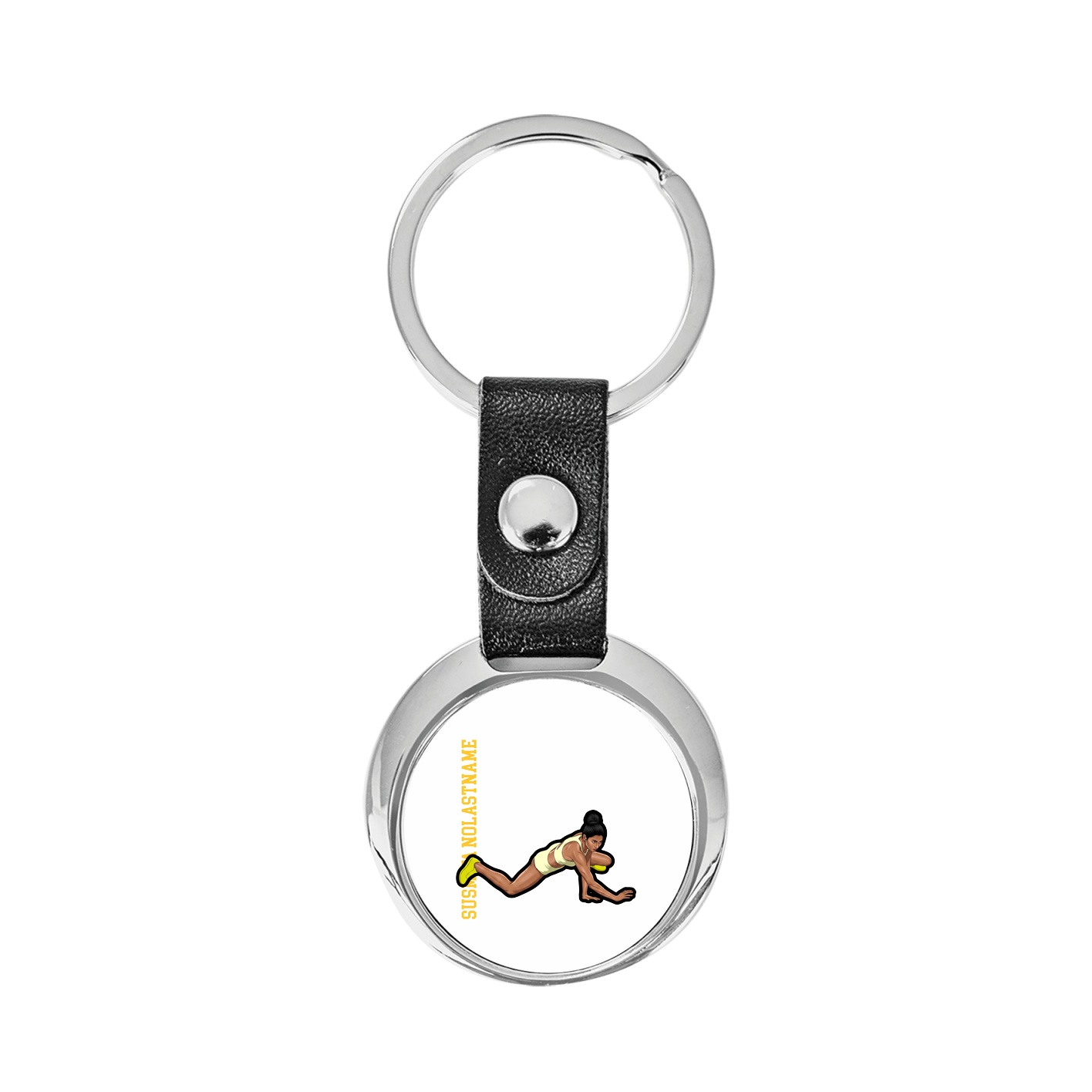 Key Chain — Name Vertical in Classic