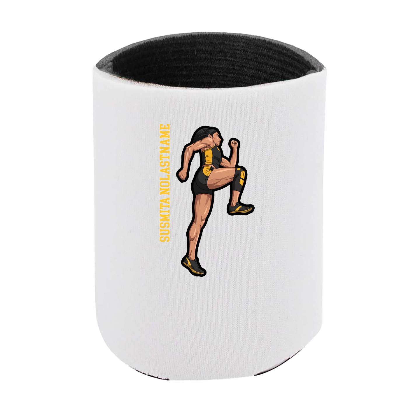 Can Holder — Name Vertical in White