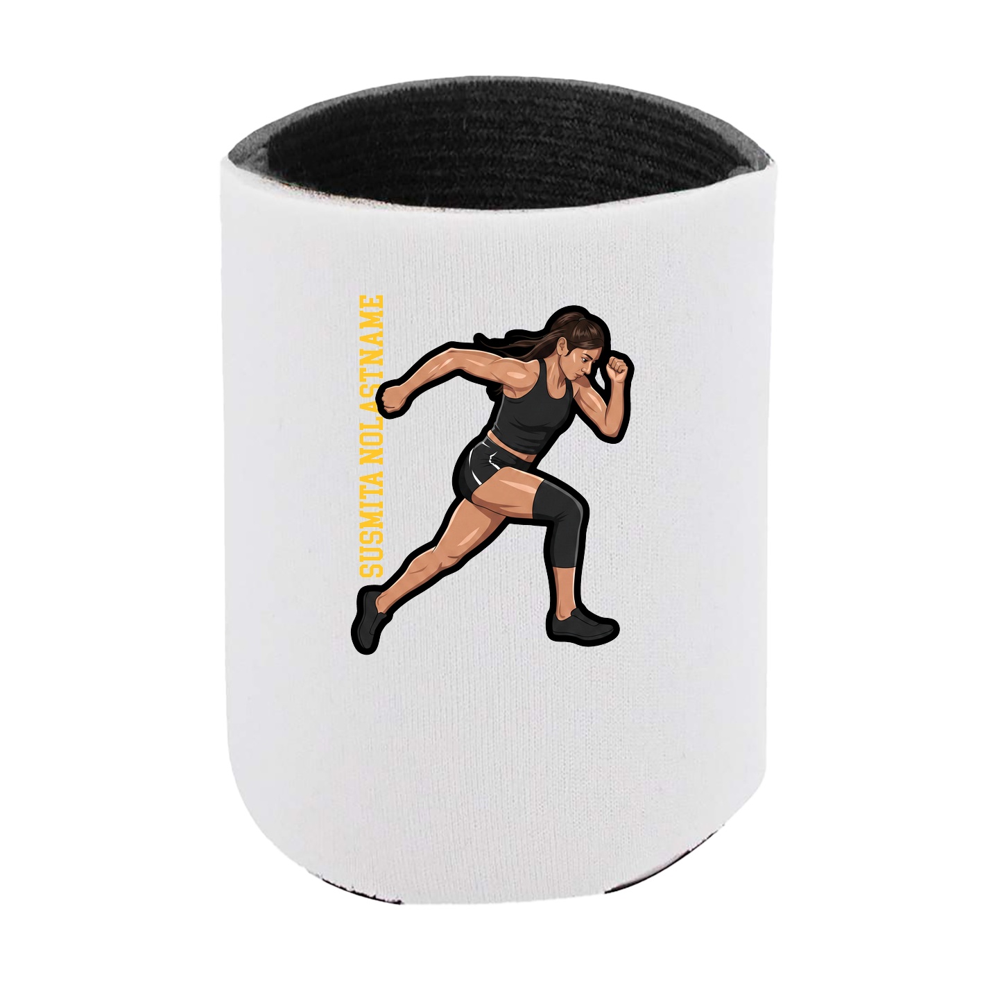 Can Holder — Name Vertical in White