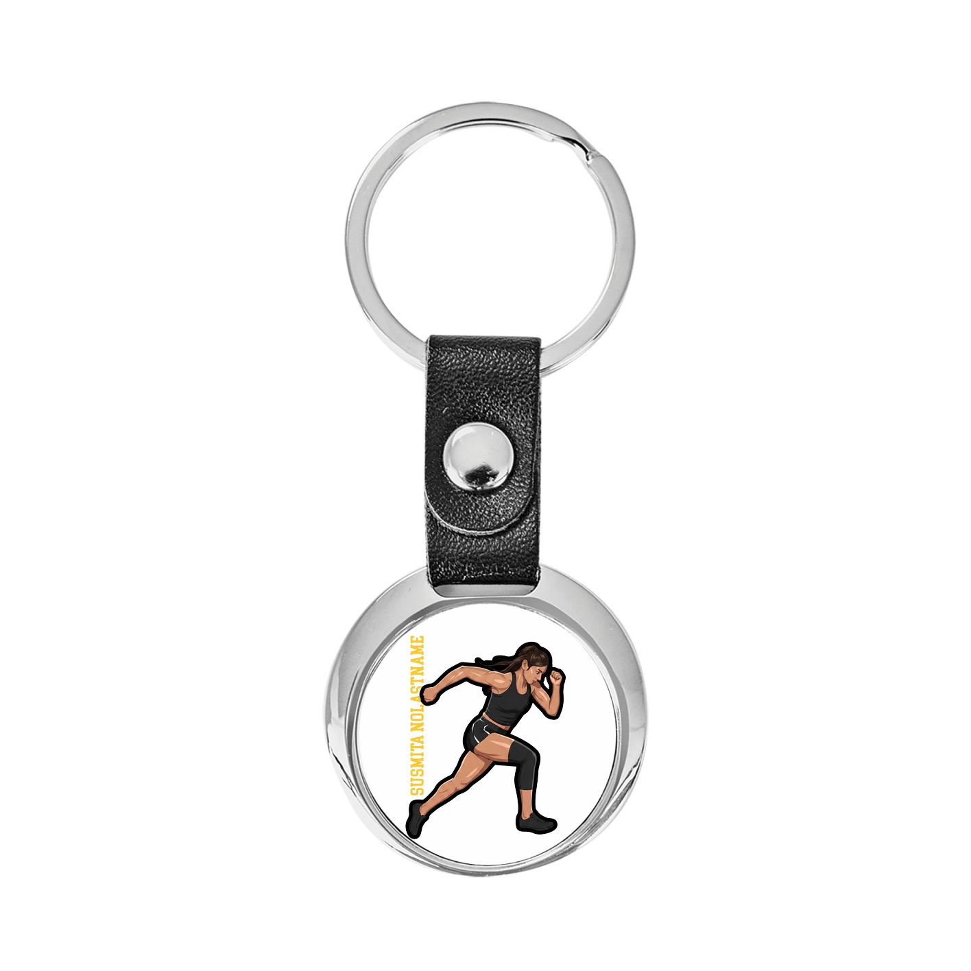 Key Chain — Name Vertical in Classic