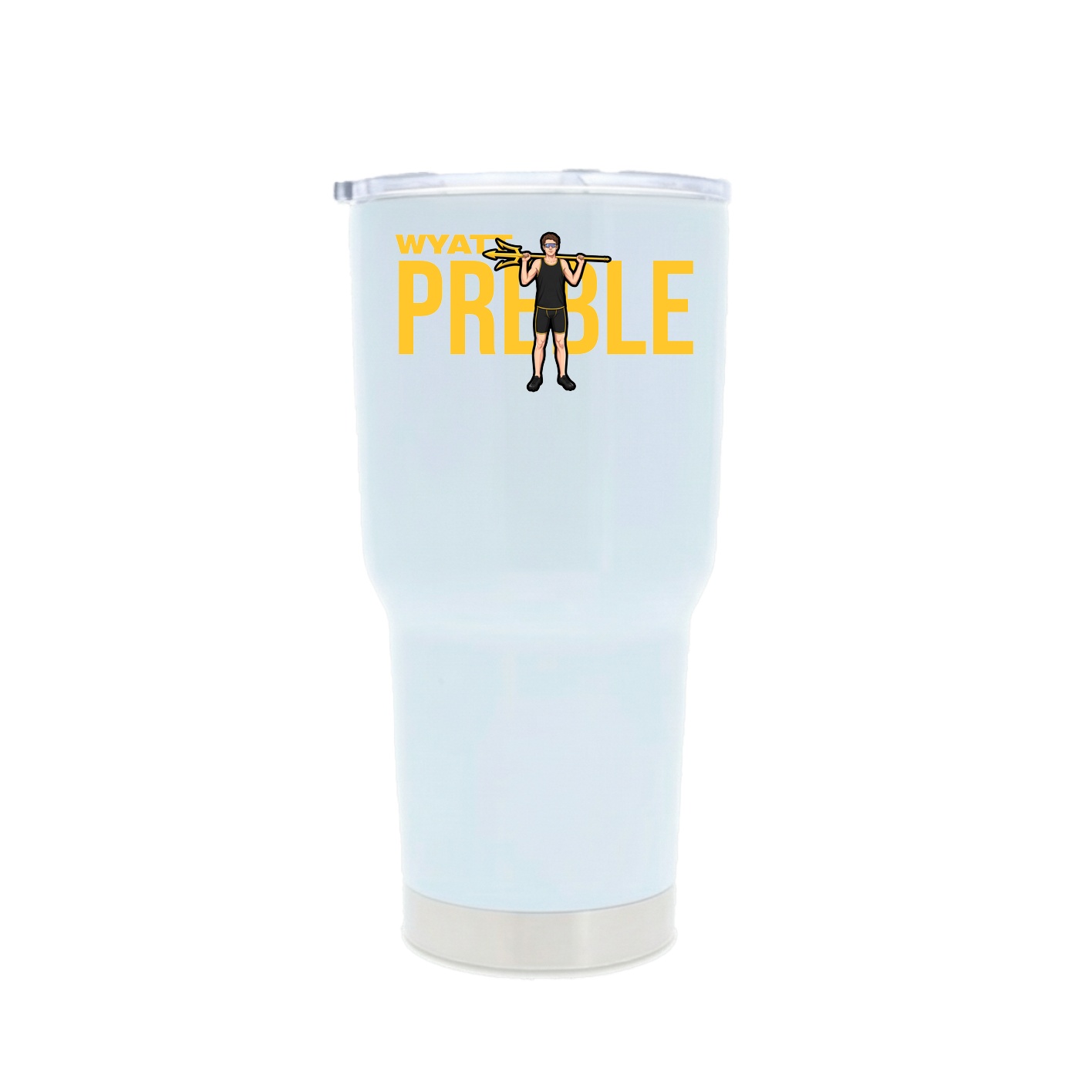30oz Stainless Steel Tumbler — Player Name in White