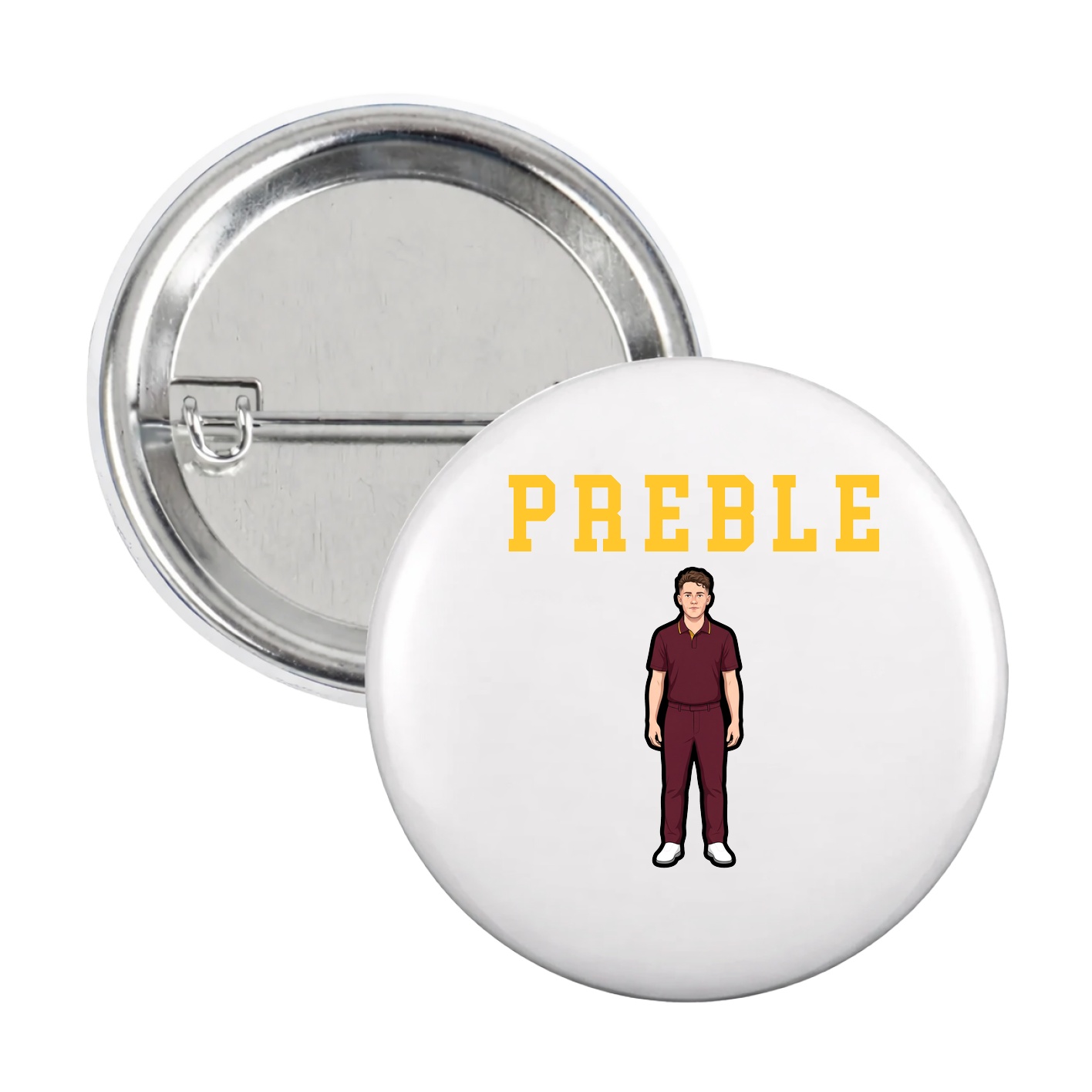Game Day Button — Shirsey in White
