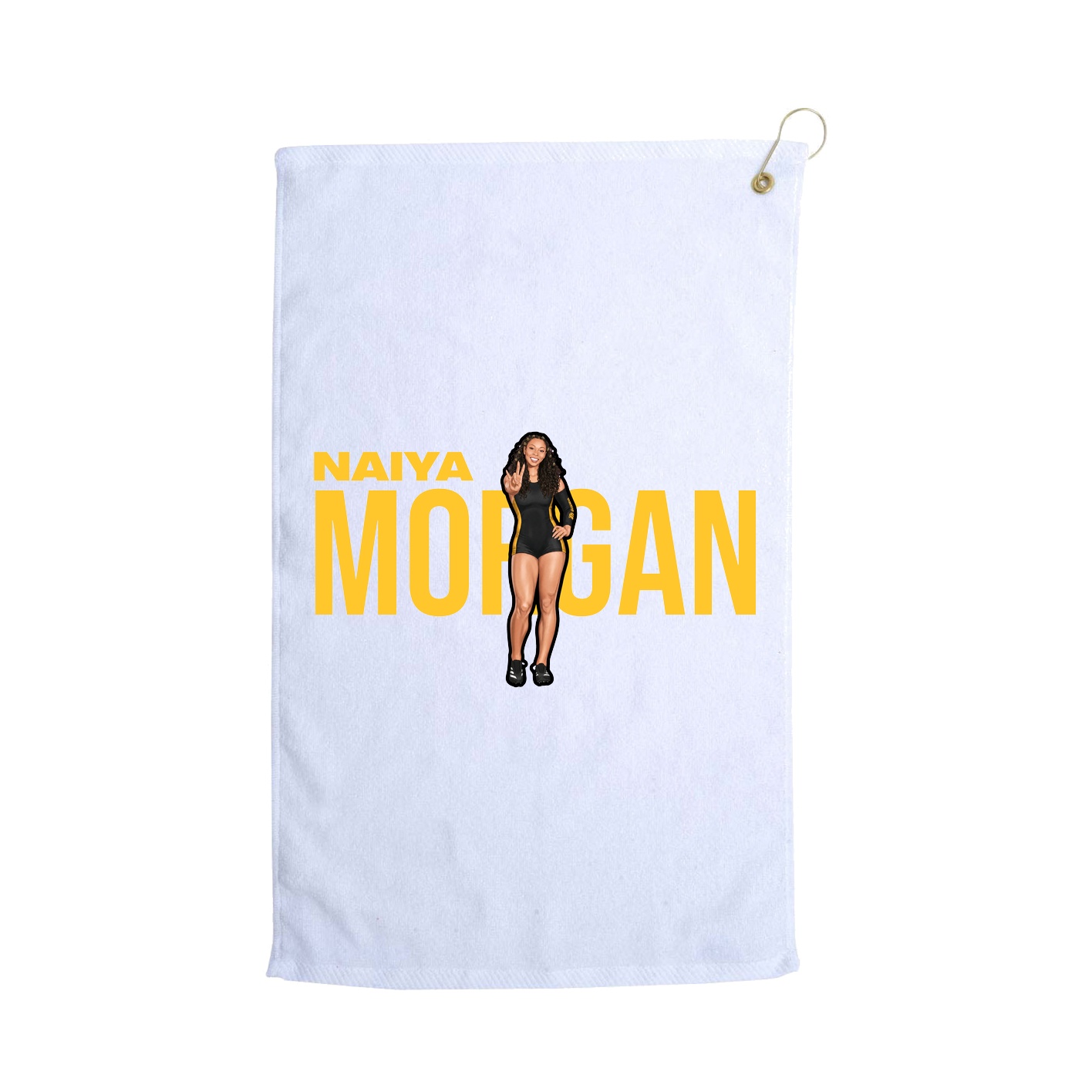 Golf Towel — Player Name in White
