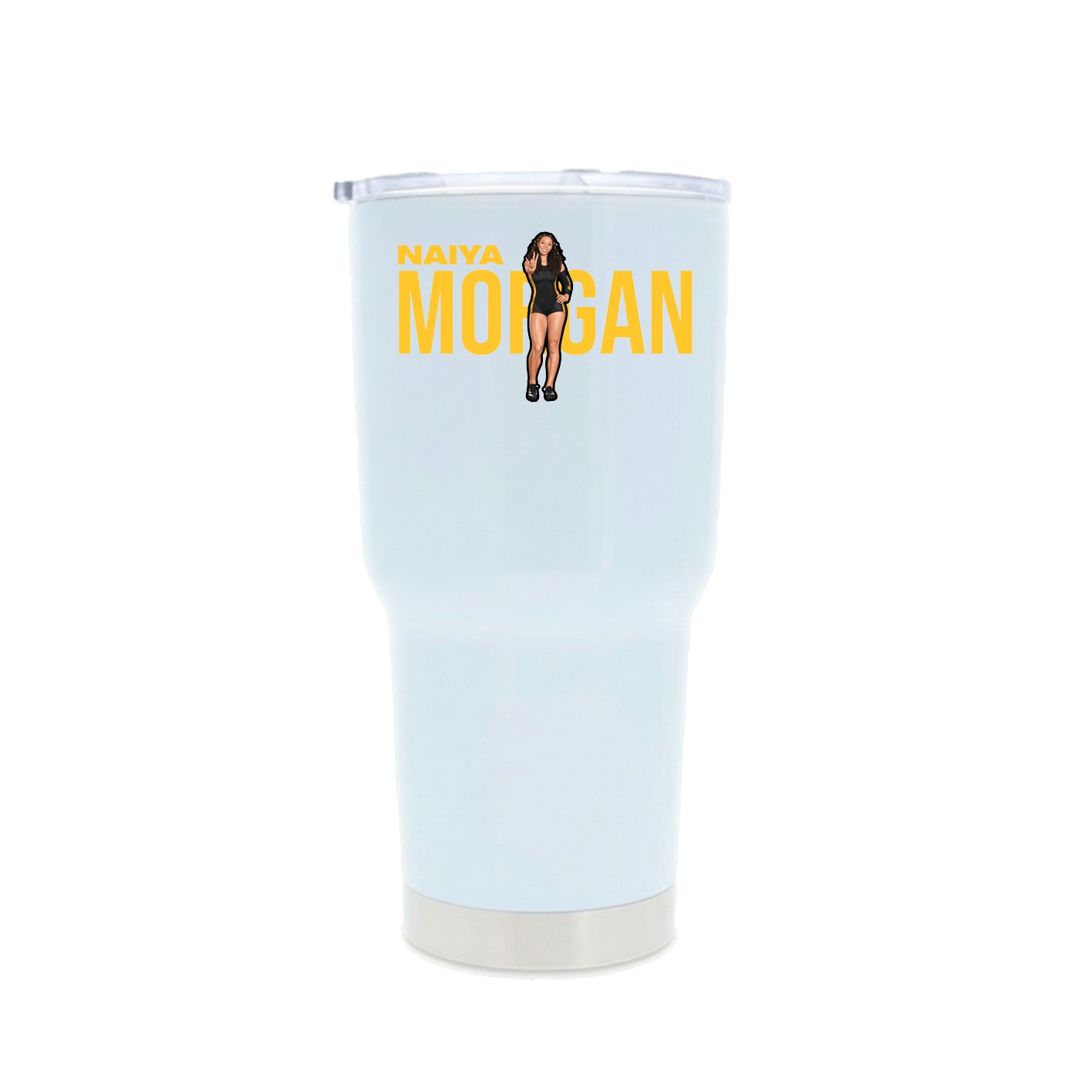 30oz Stainless Steel Tumbler — Player Name in White