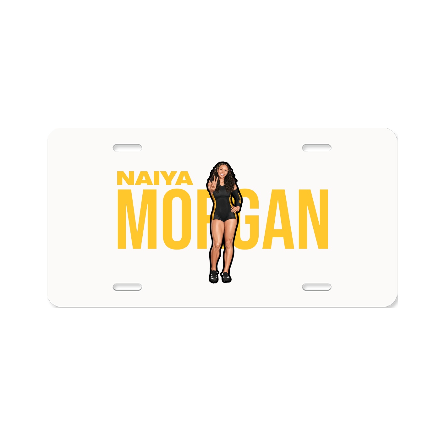 License Plate — Player Name in Classic