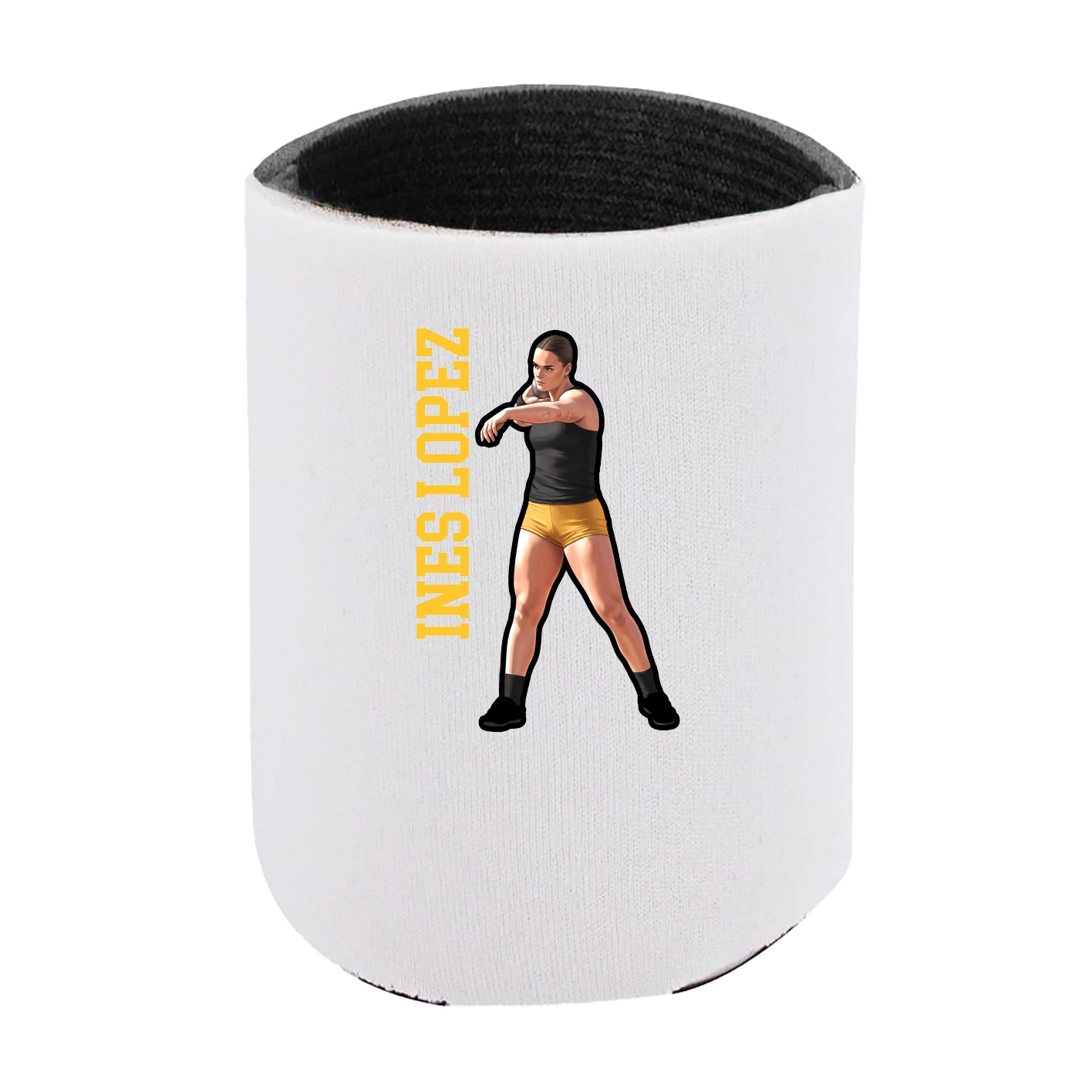 Can Holder — Name Vertical in White