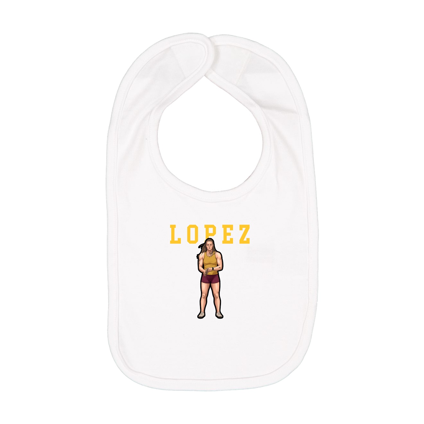 Infant Bib — Shirsey in White