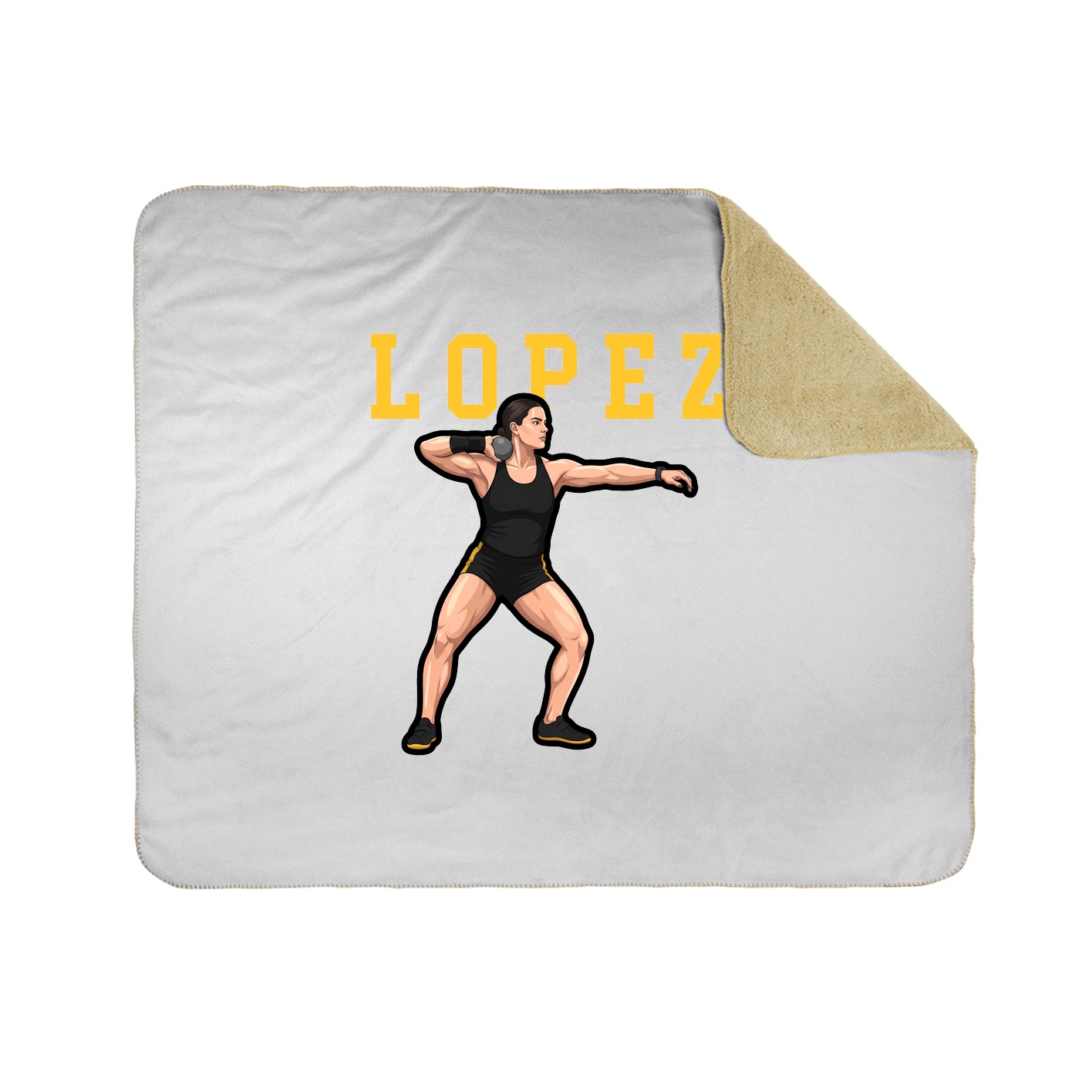Throw Blanket — Shirsey in White