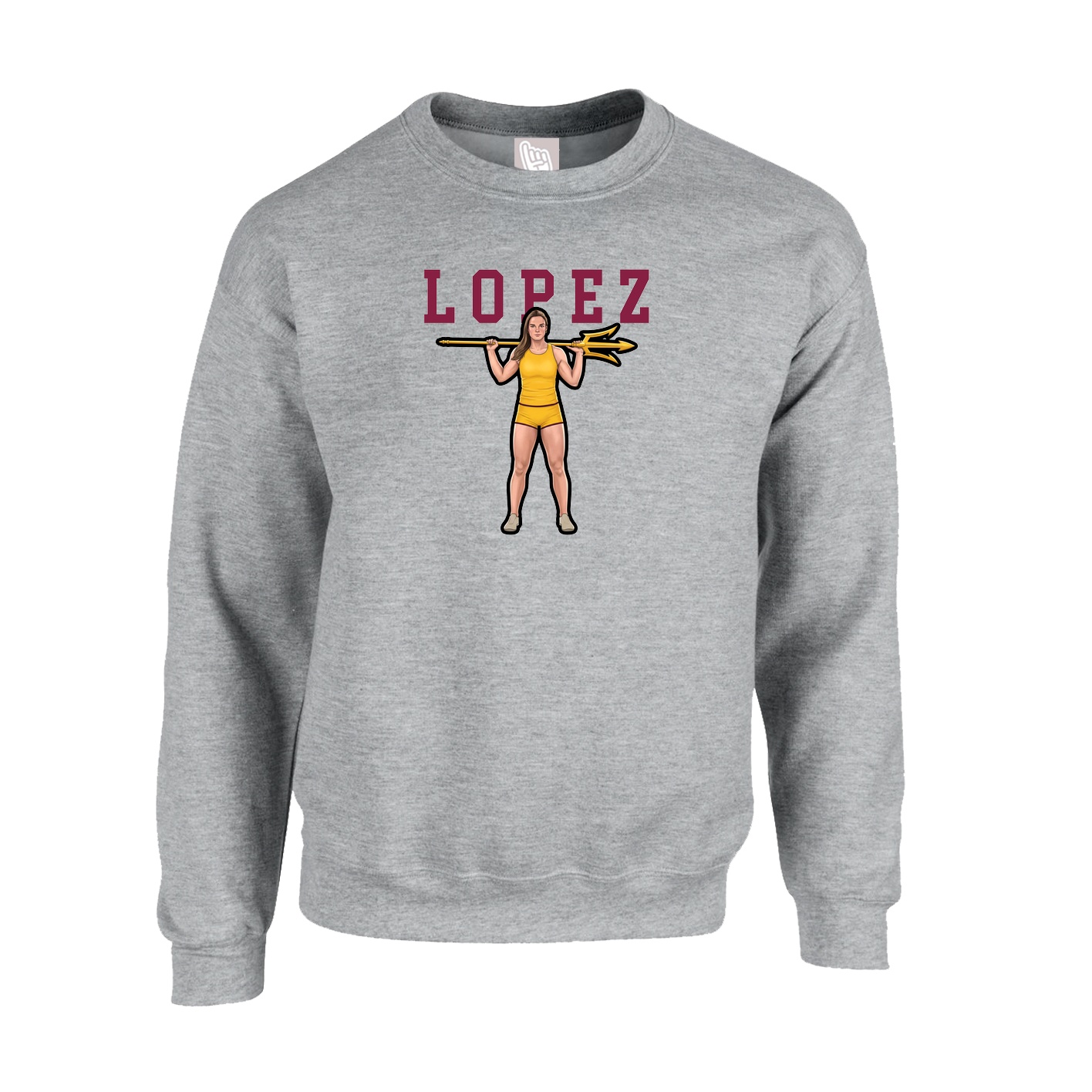 Fleece Crew — Shirsey in Grey