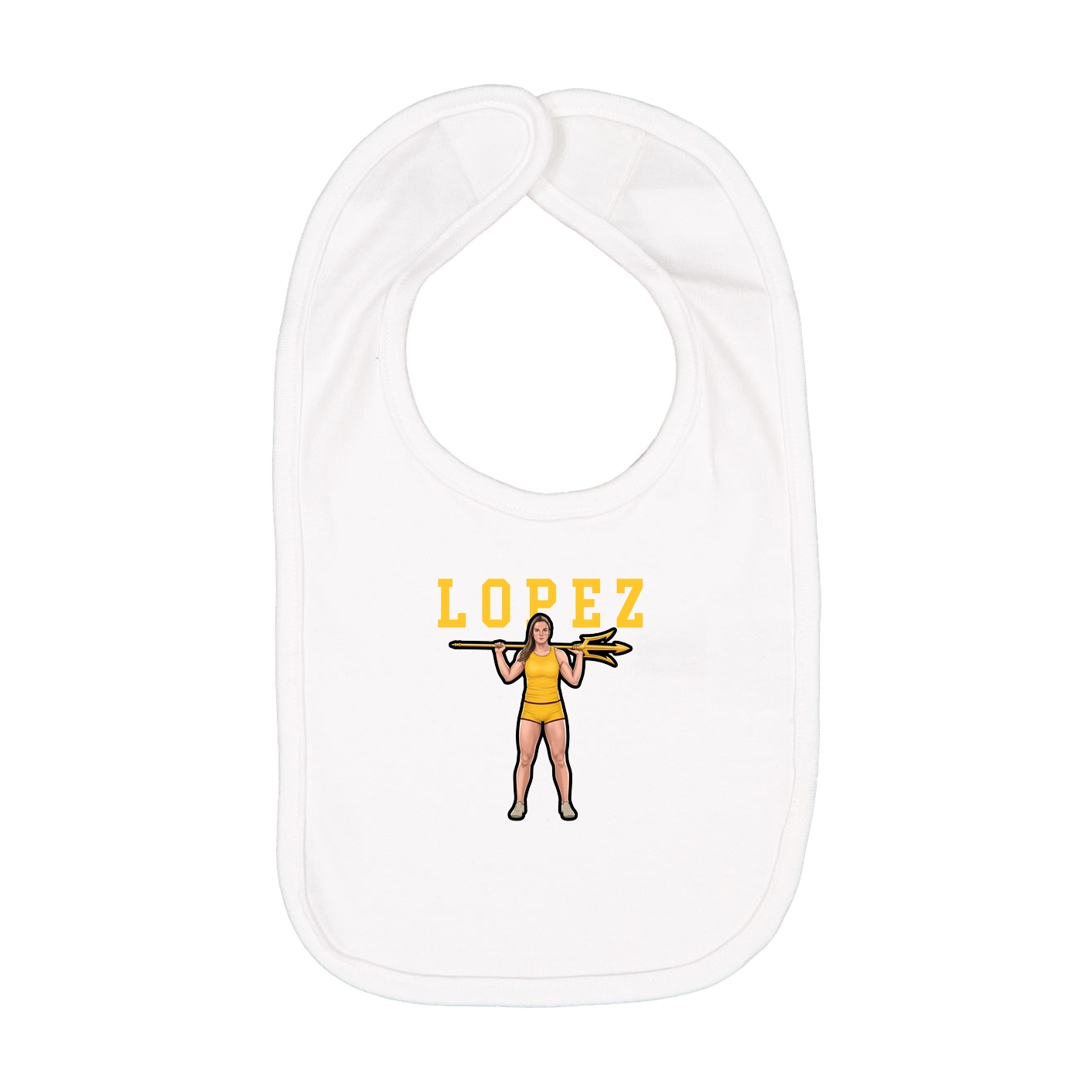Infant Bib — Shirsey in White