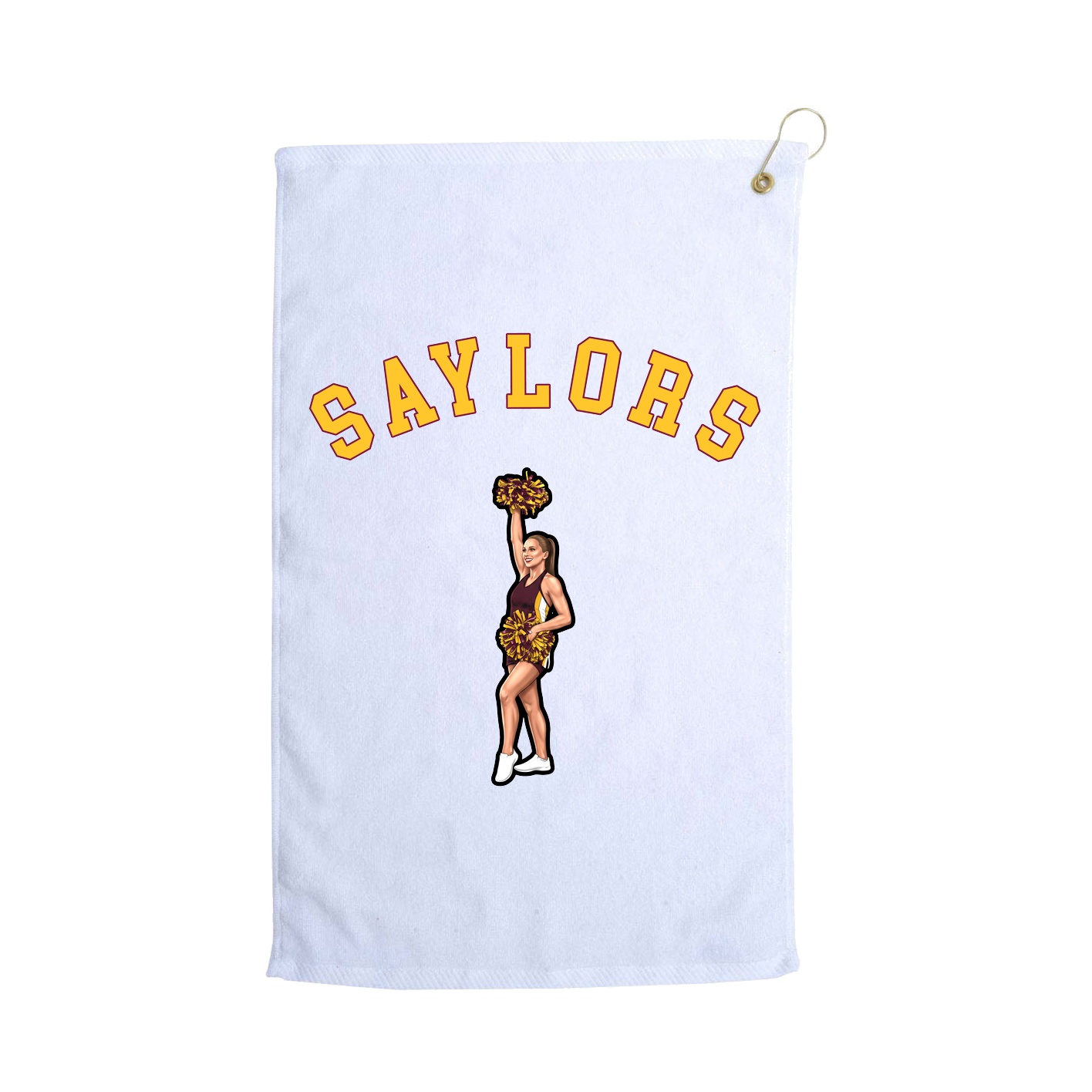 Golf Towel — Shirsey Arch in White