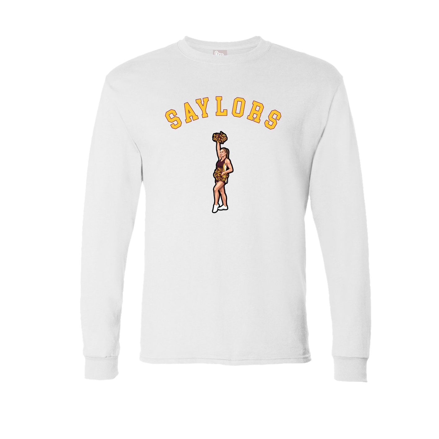 Long Sleeve Tee — Shirsey Arch in White