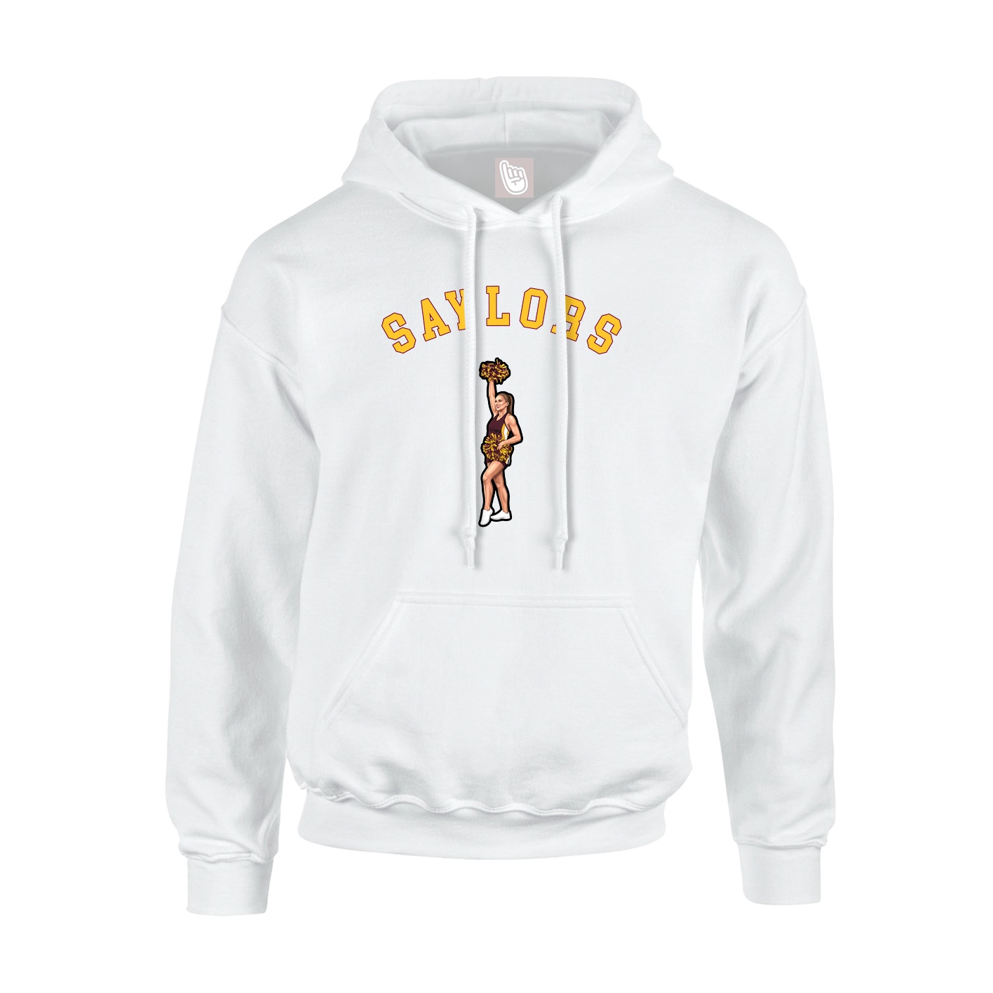 Hoodie — Shirsey Arch in White