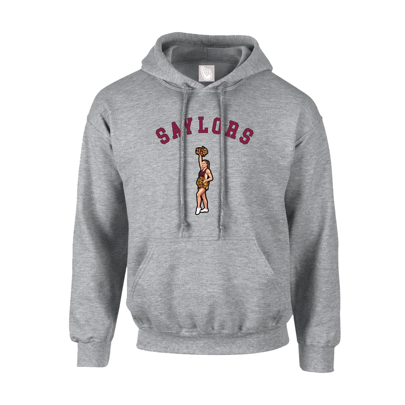 Youth Hoodie — Shirsey Arch in Grey