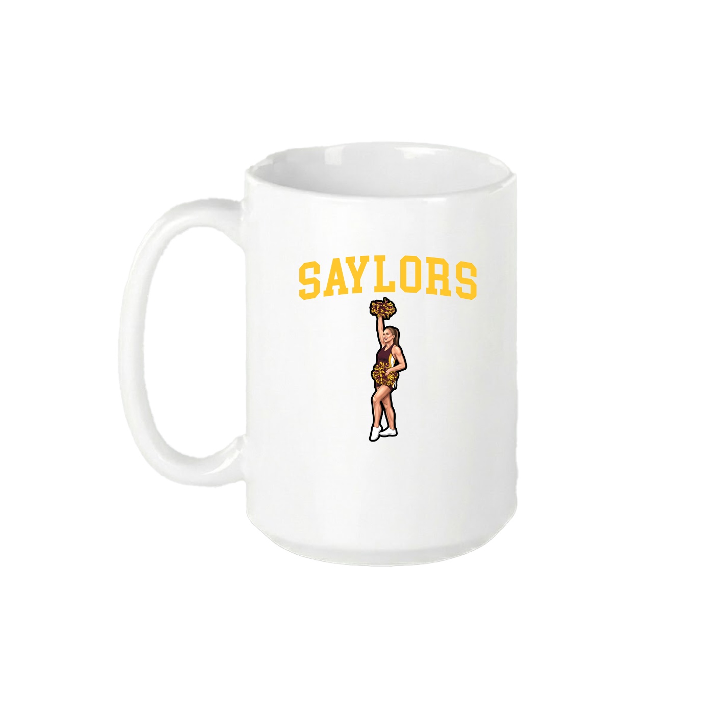 15oz Coffee Mug — Shirsey in White