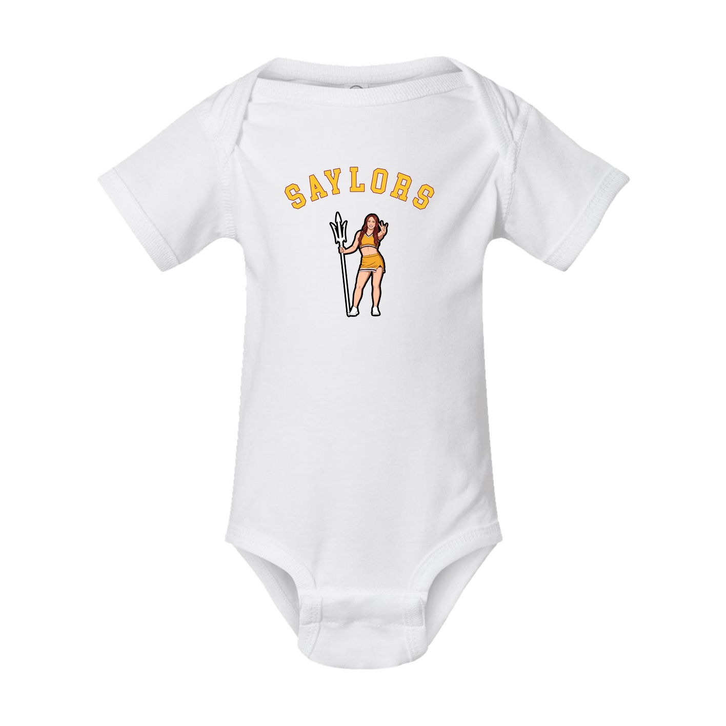 Baby Onesie — Shirsey Arch in White