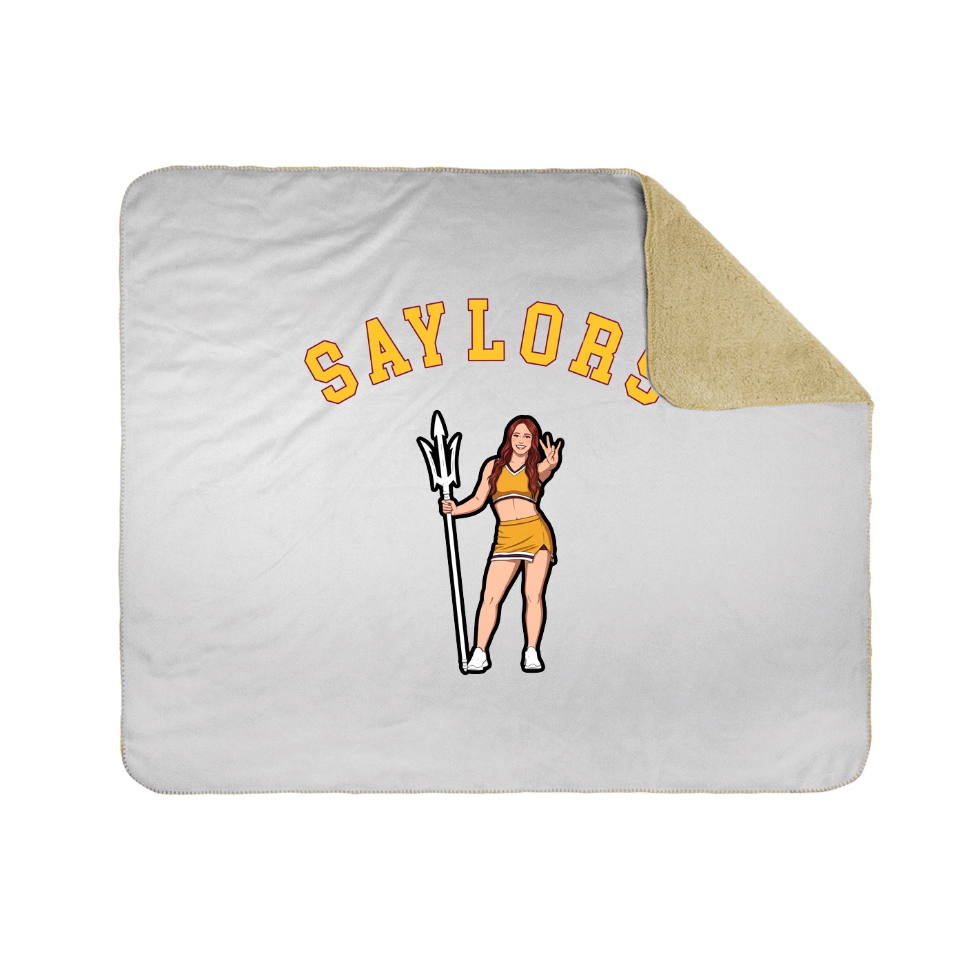 Throw Blanket — Shirsey Arch in White