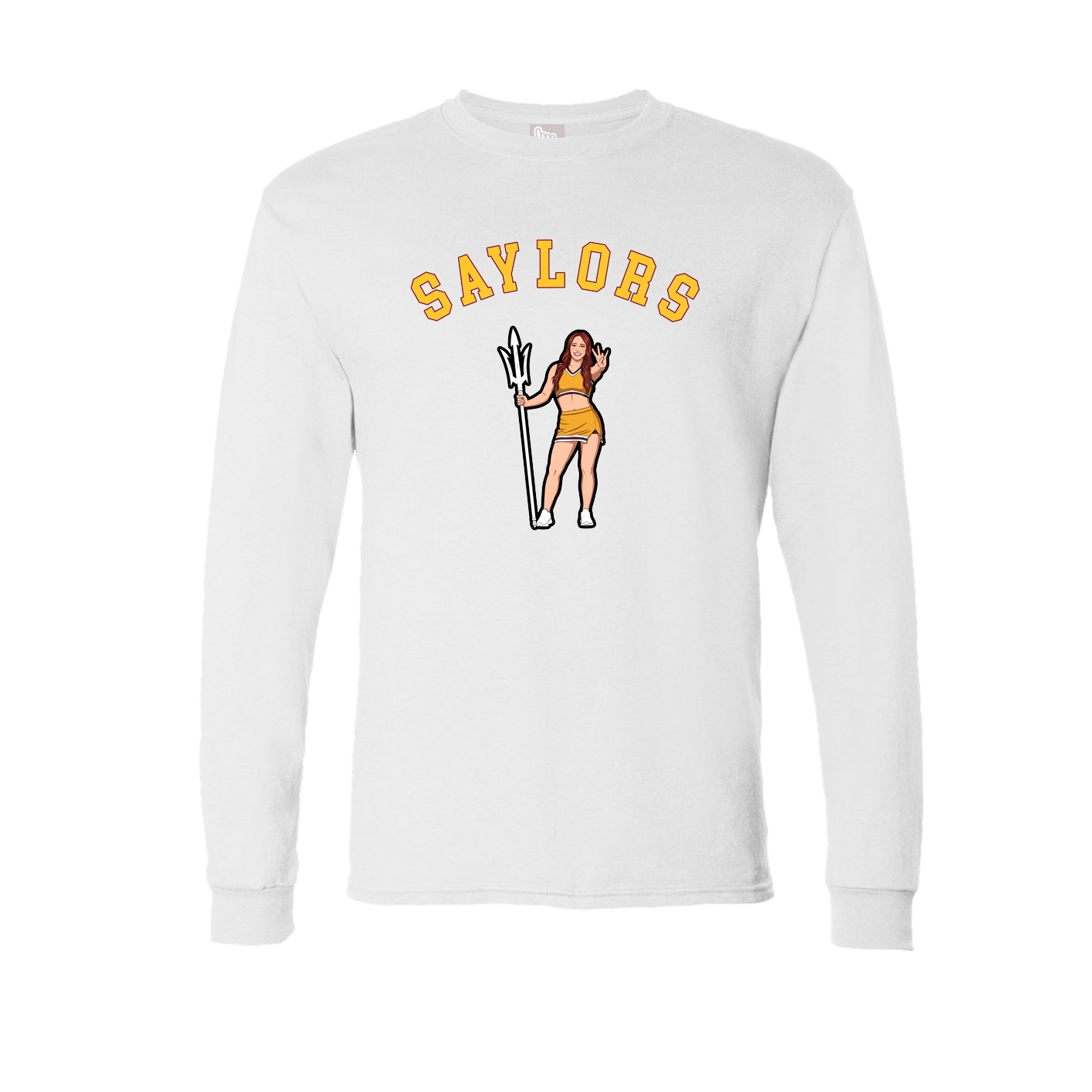 Long Sleeve Tee — Shirsey Arch in White