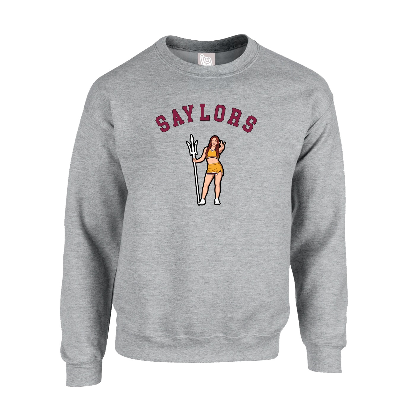 Fleece Crew — Shirsey Arch in Grey