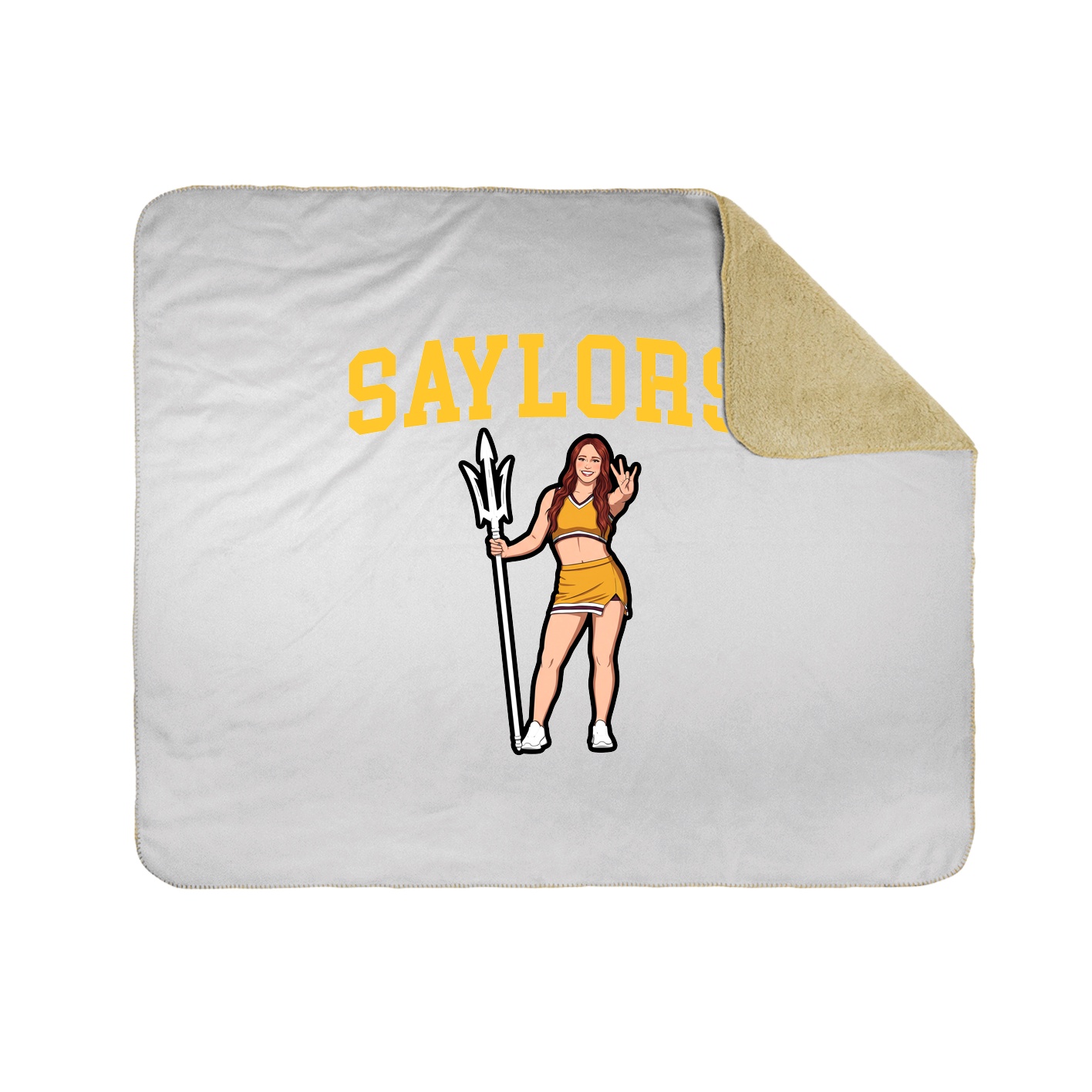Throw Blanket — Shirsey in White