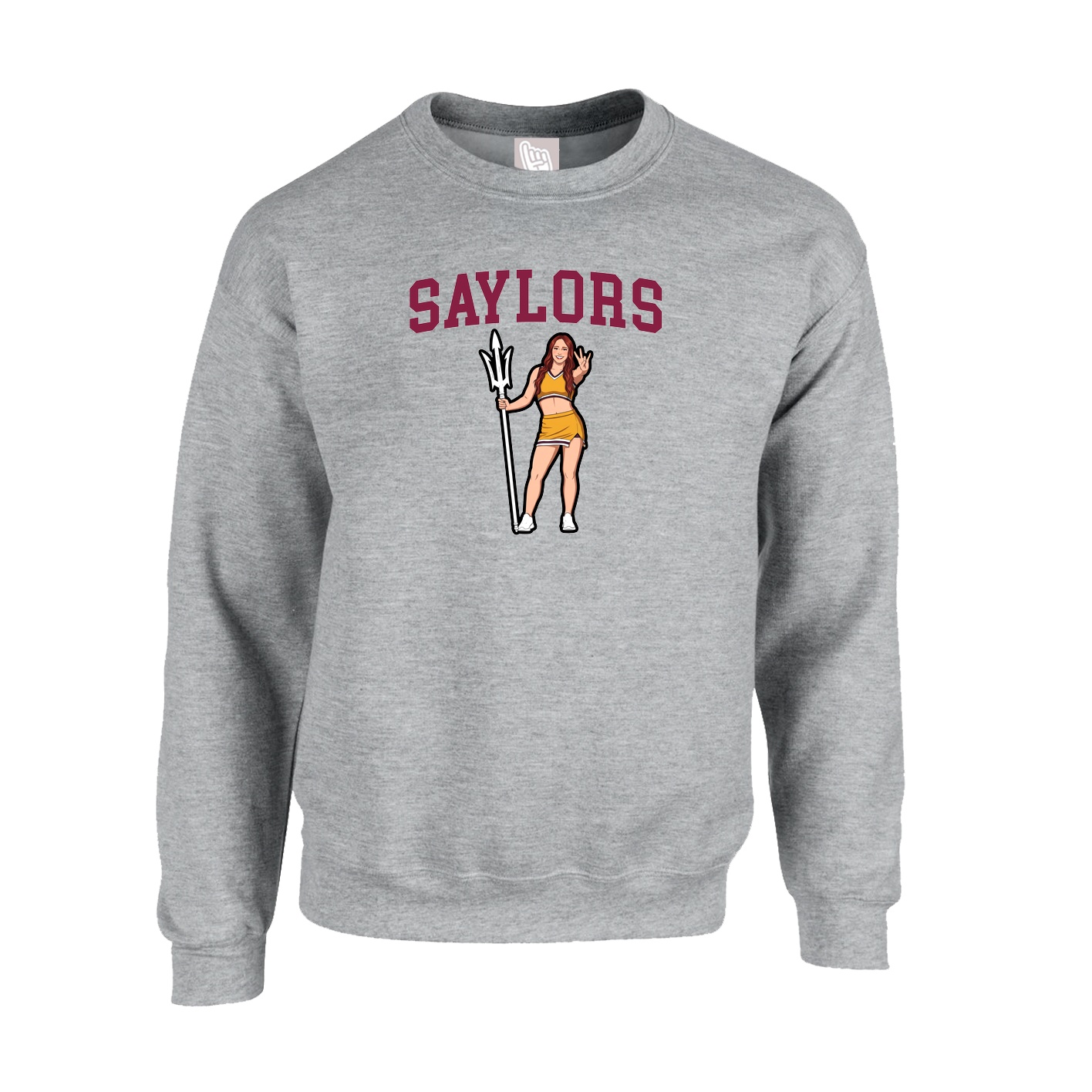 Fleece Crew — Shirsey in Grey
