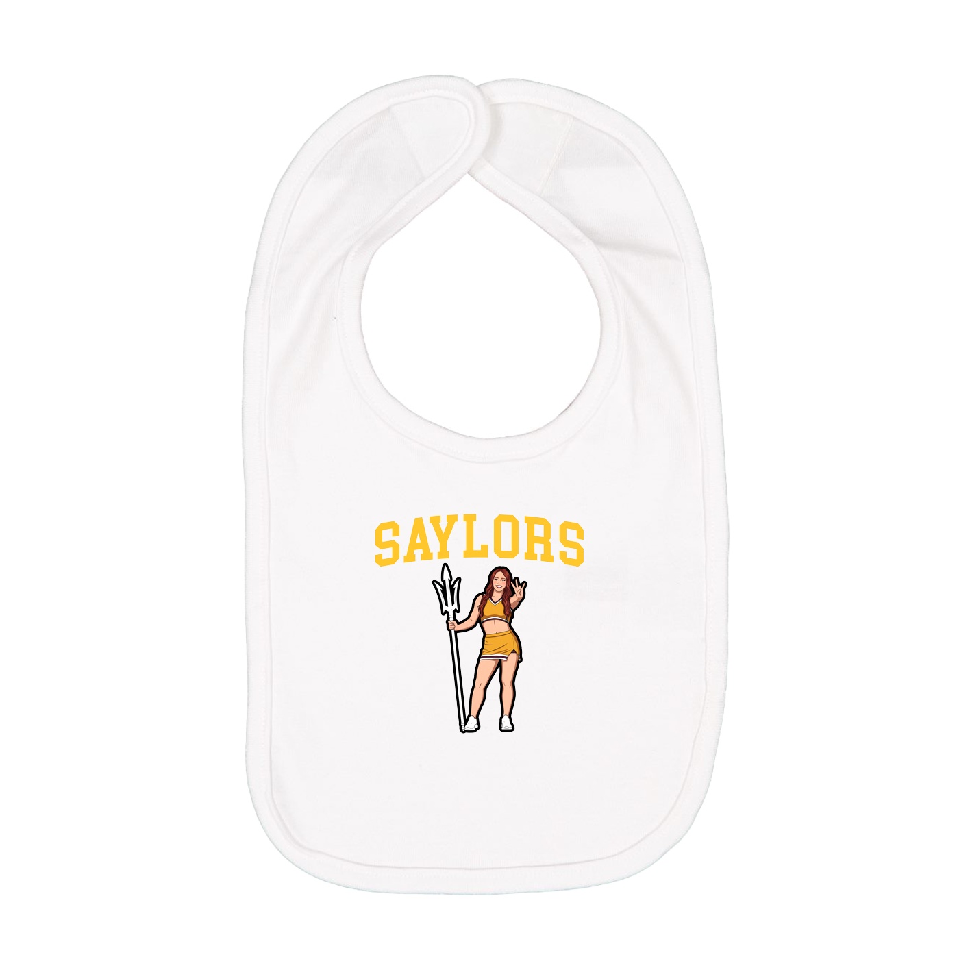 Infant Bib — Shirsey in White