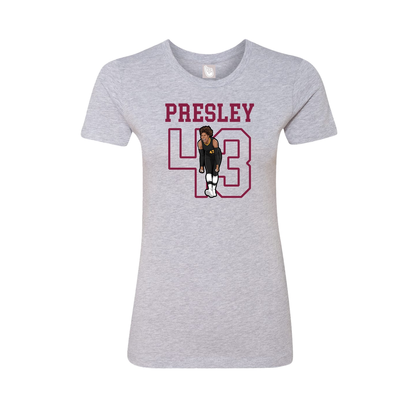 Fitted Women's Tee — Shirsey in Grey