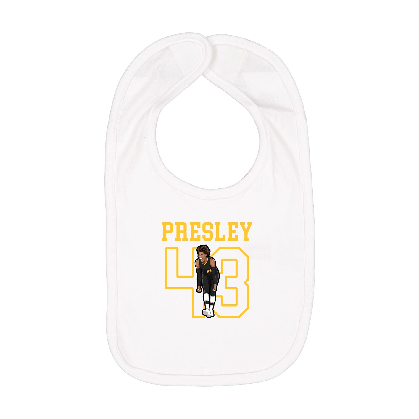 Infant Bib — Shirsey in White