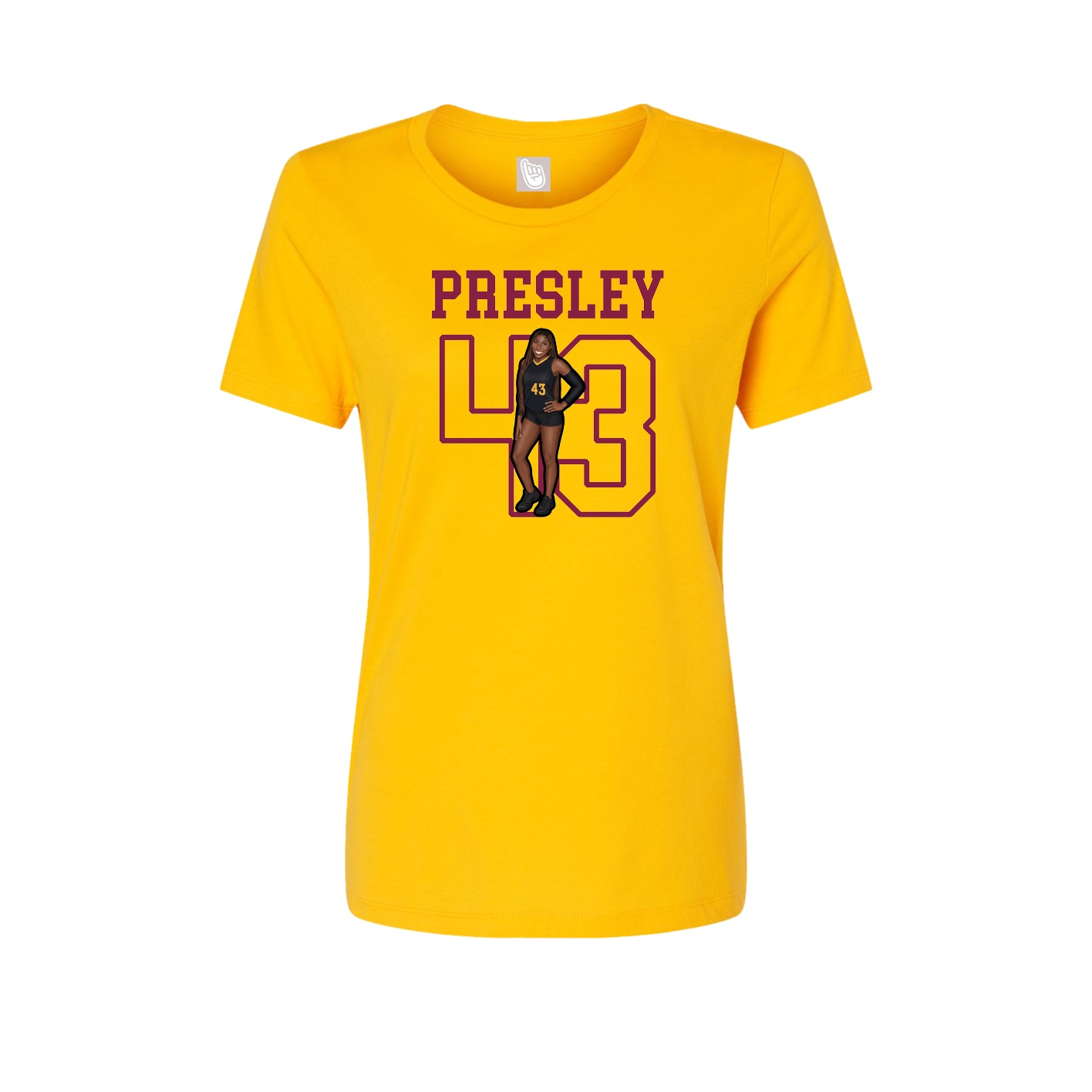 Fitted Women's Tee — Shirsey in Gold