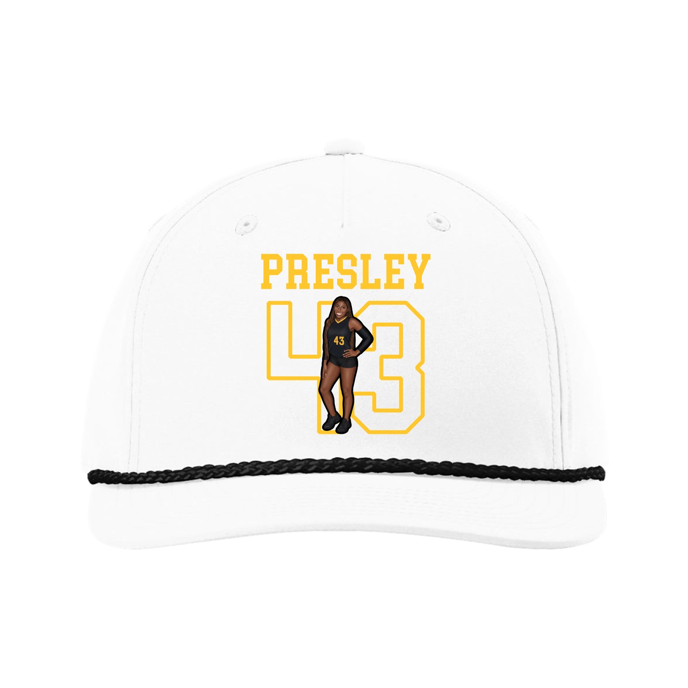 Five-Panel Classic Rope Cap — Shirsey in White