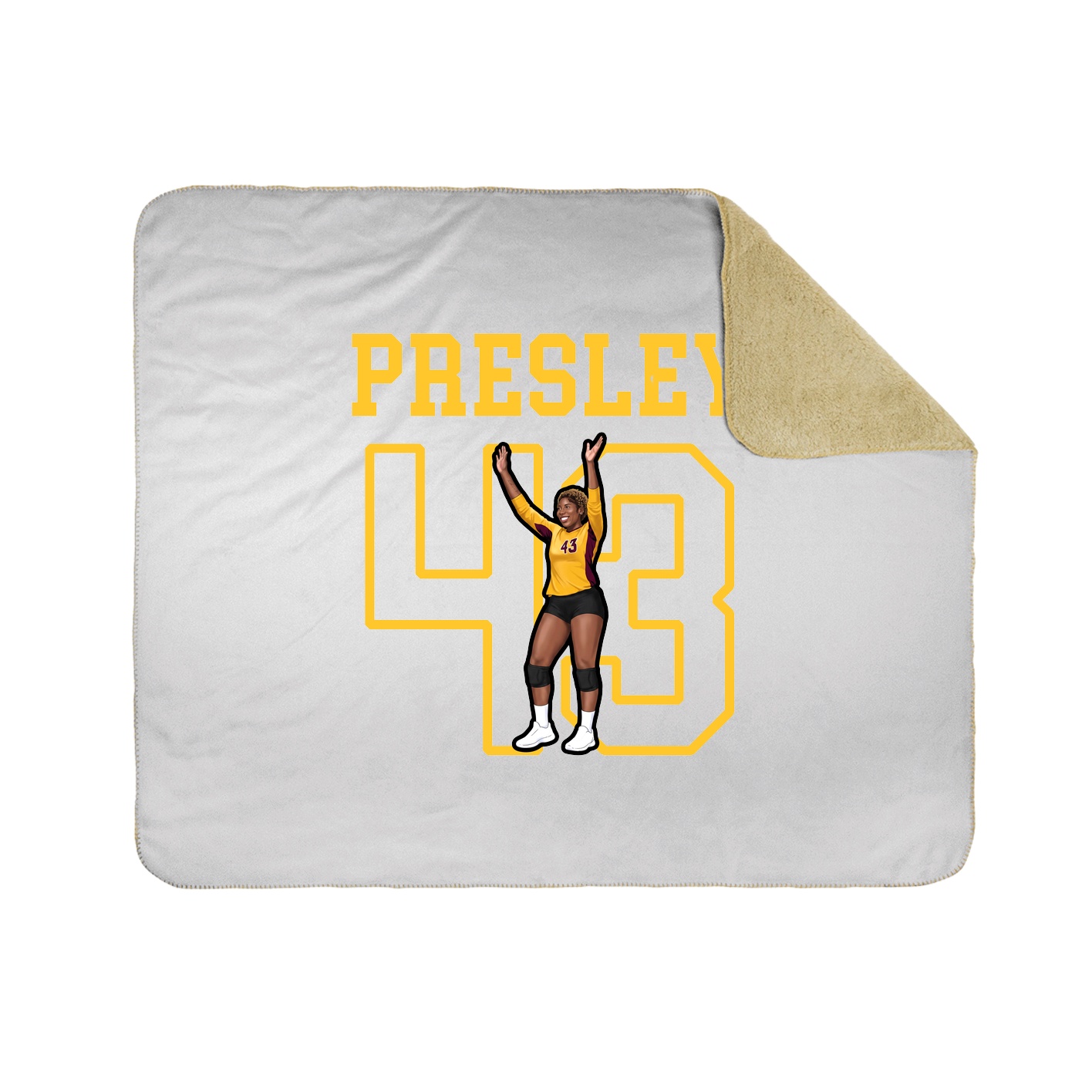Throw Blanket — Shirsey in White