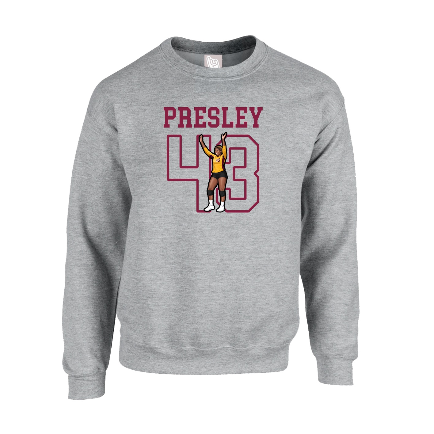 Fleece Crew — Shirsey in Grey