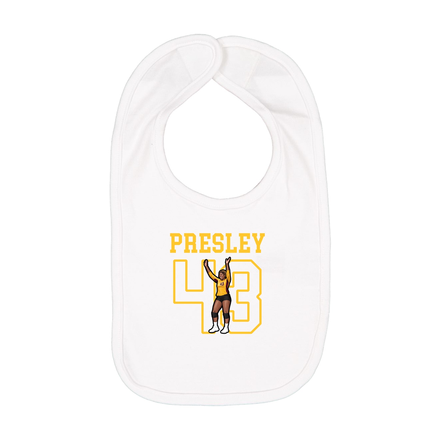 Infant Bib — Shirsey in White