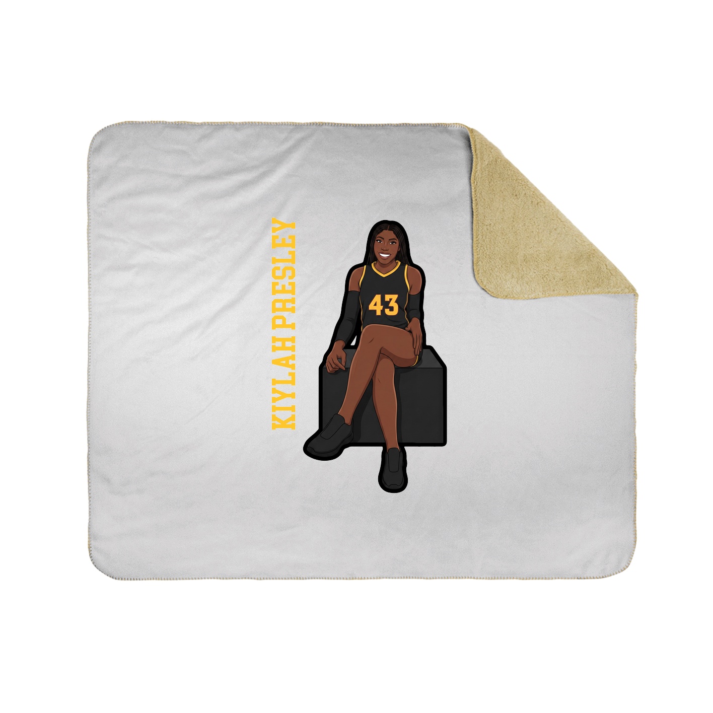 50x60 Sherpa Lined Throw Blanket