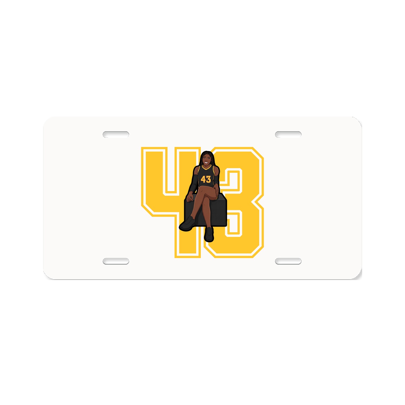 License Plate — Number in Classic