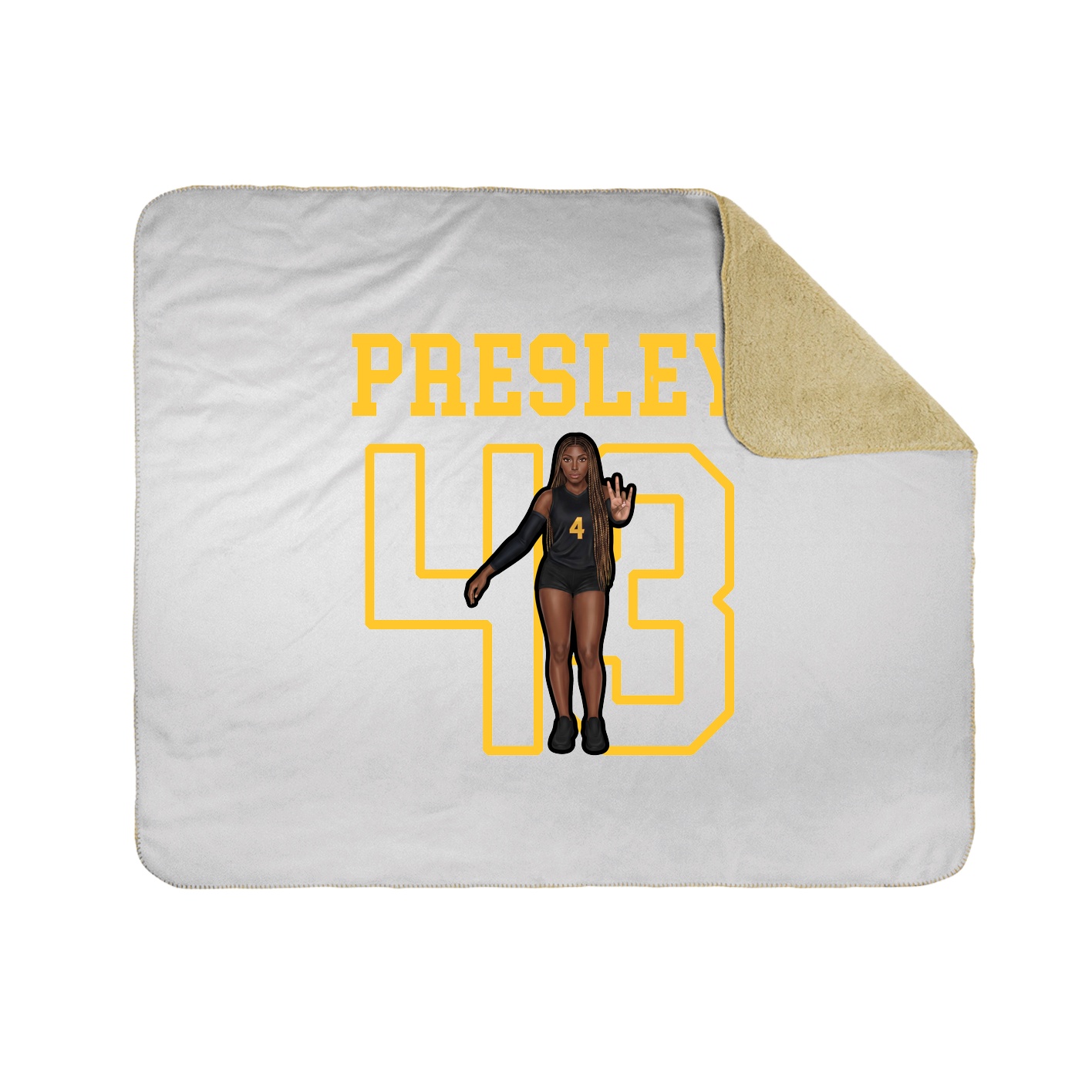 Throw Blanket — Shirsey in White