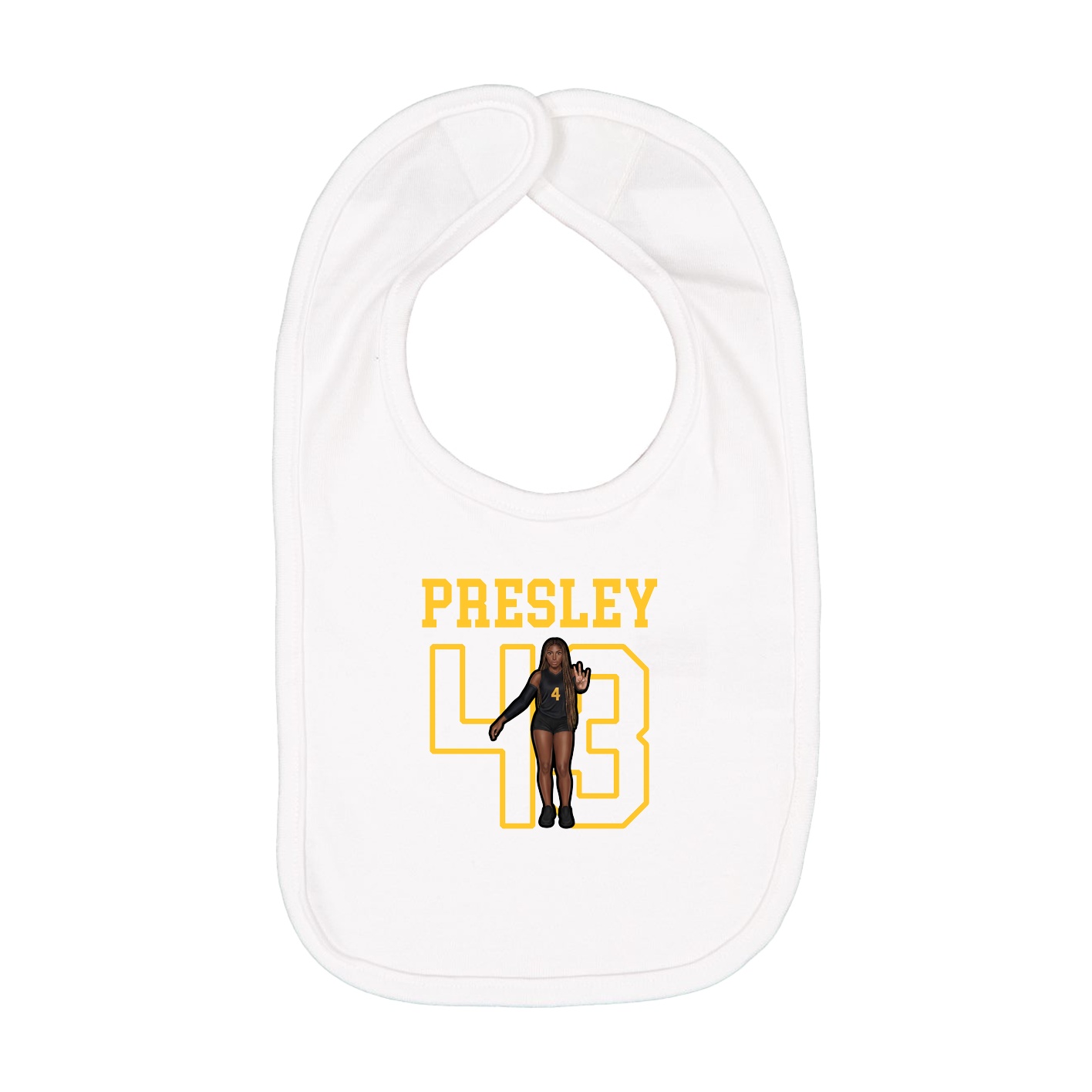 Infant Bib — Shirsey in White