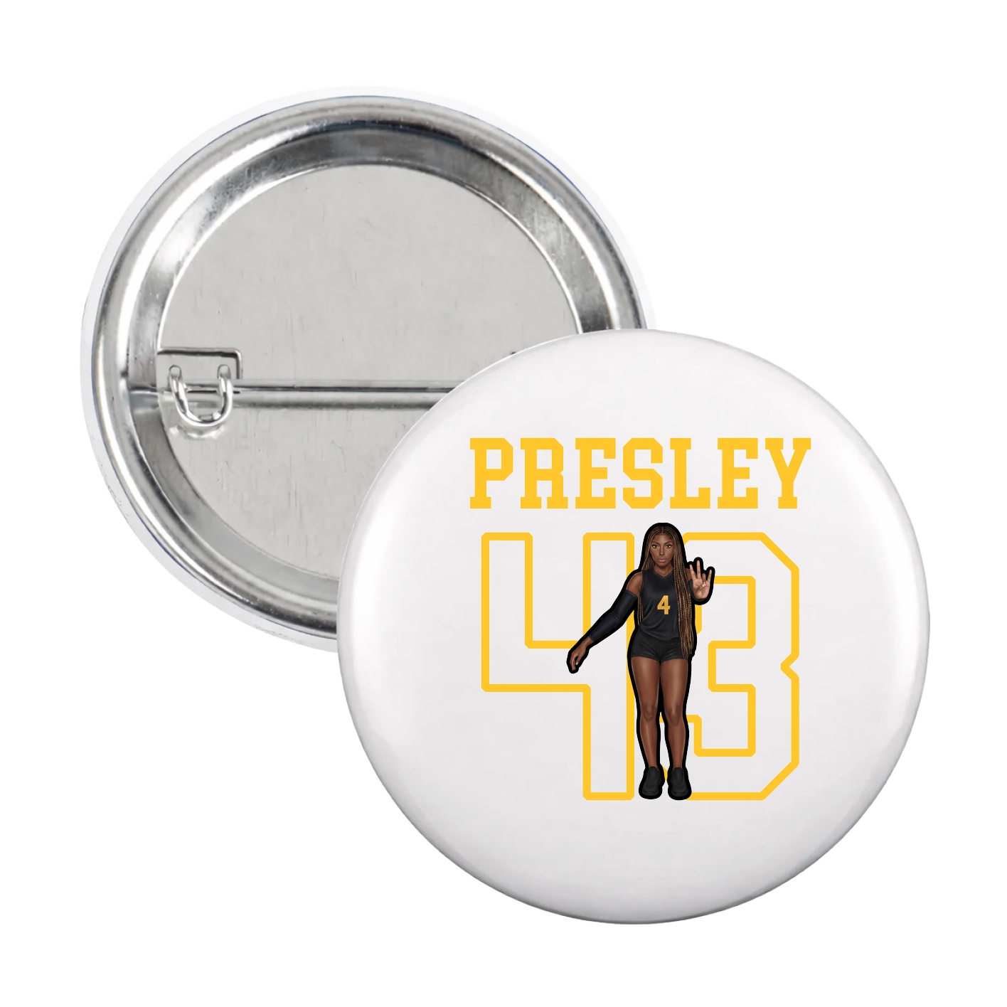 Game Day Button — Shirsey in White
