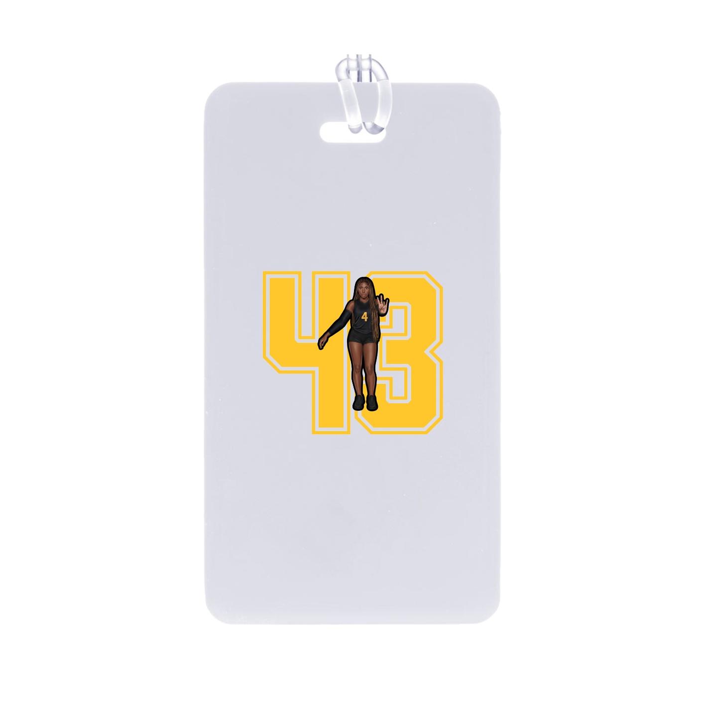 Bag Tag — Number in Classic
