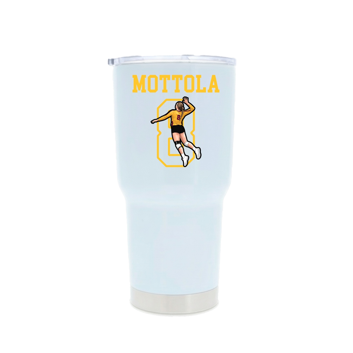 30oz Stainless Steel Tumbler — Shirsey in White