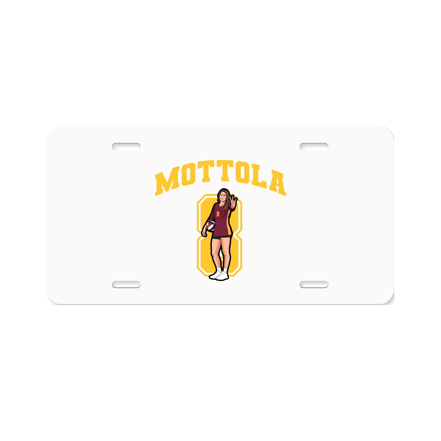 License Plate — Number in Classic