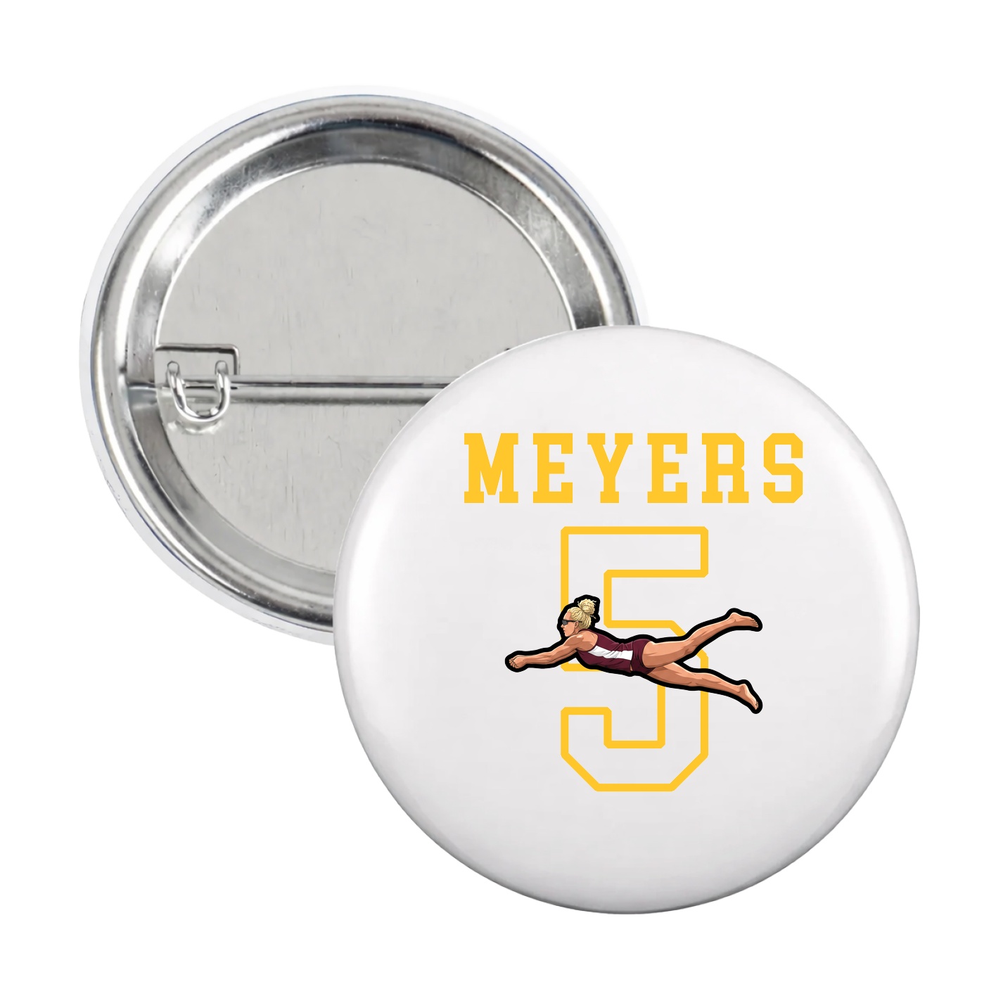 Game Day Button — Shirsey in White