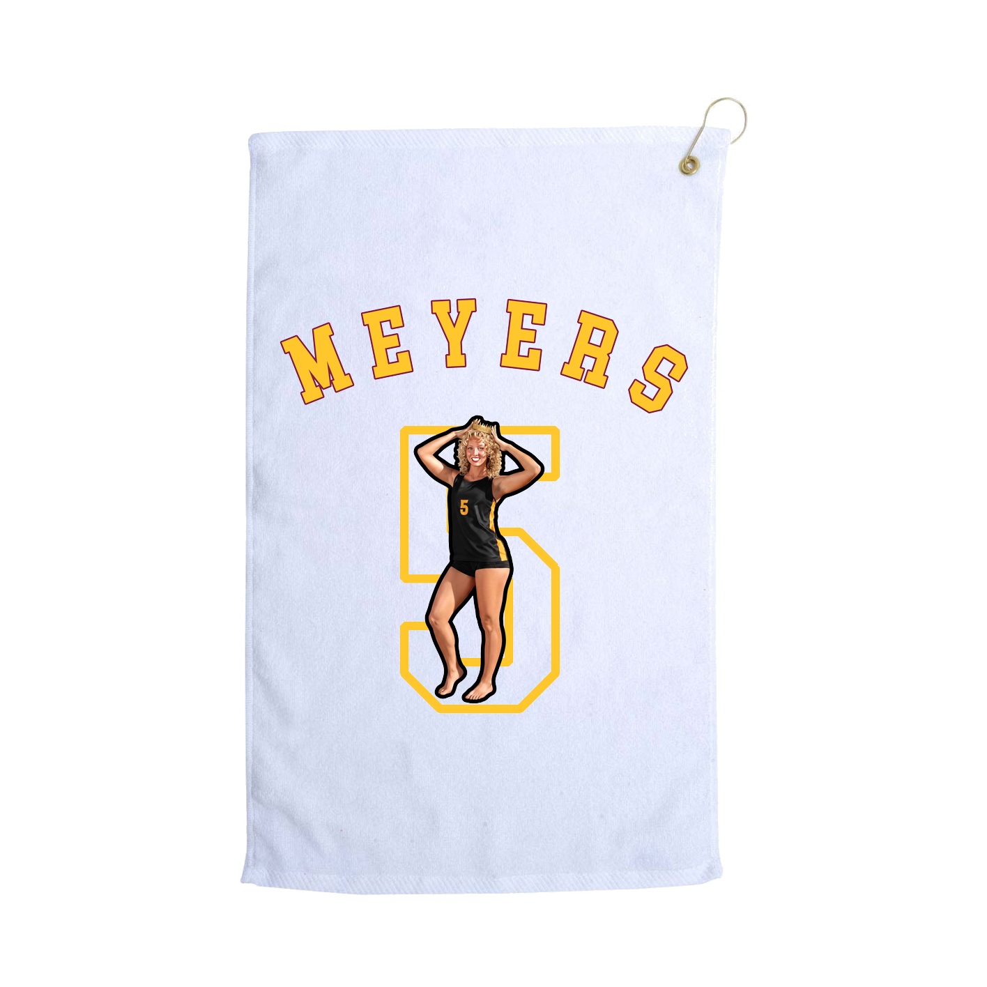 Golf Towel — Shirsey Arch in White