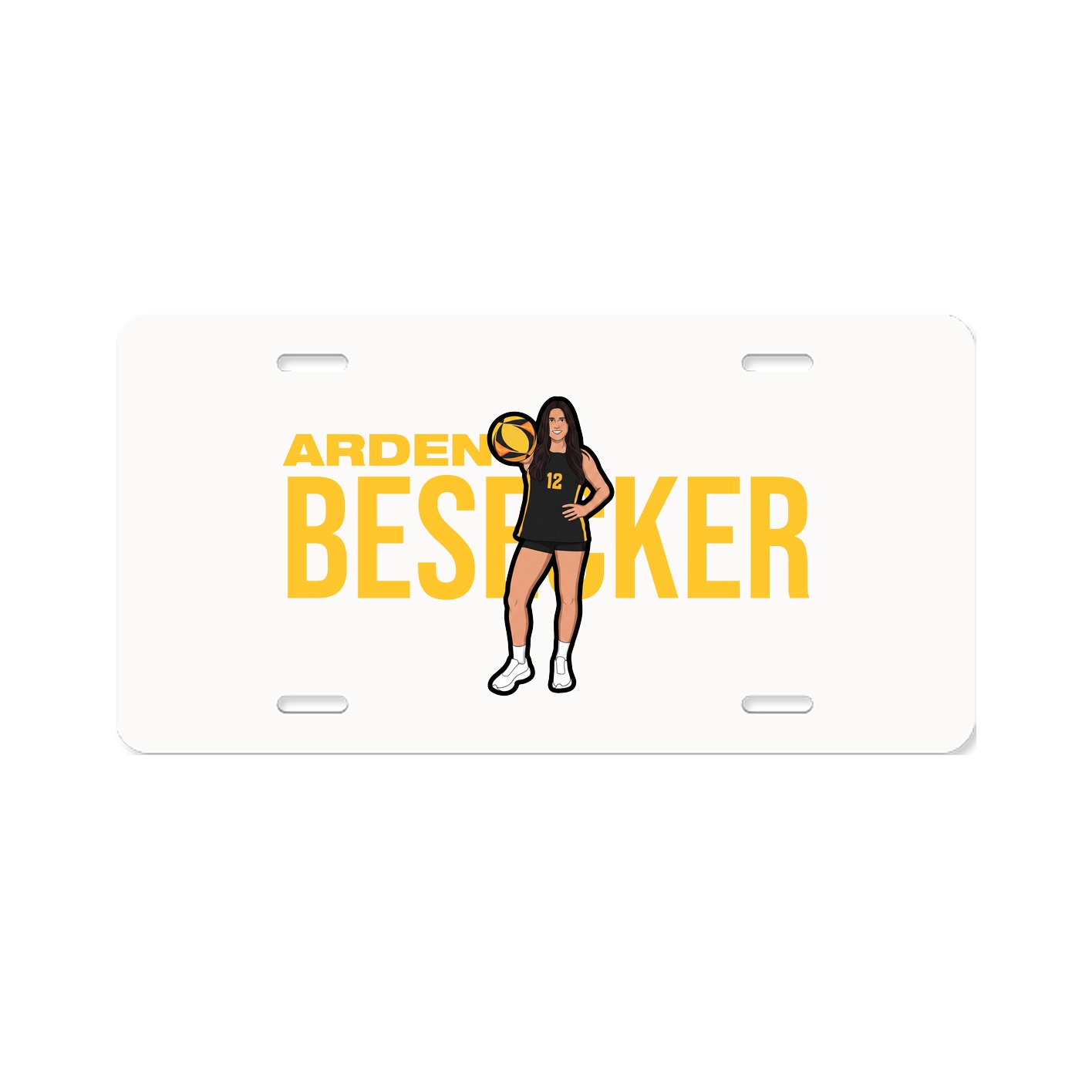 License Plate — Player Name in Classic