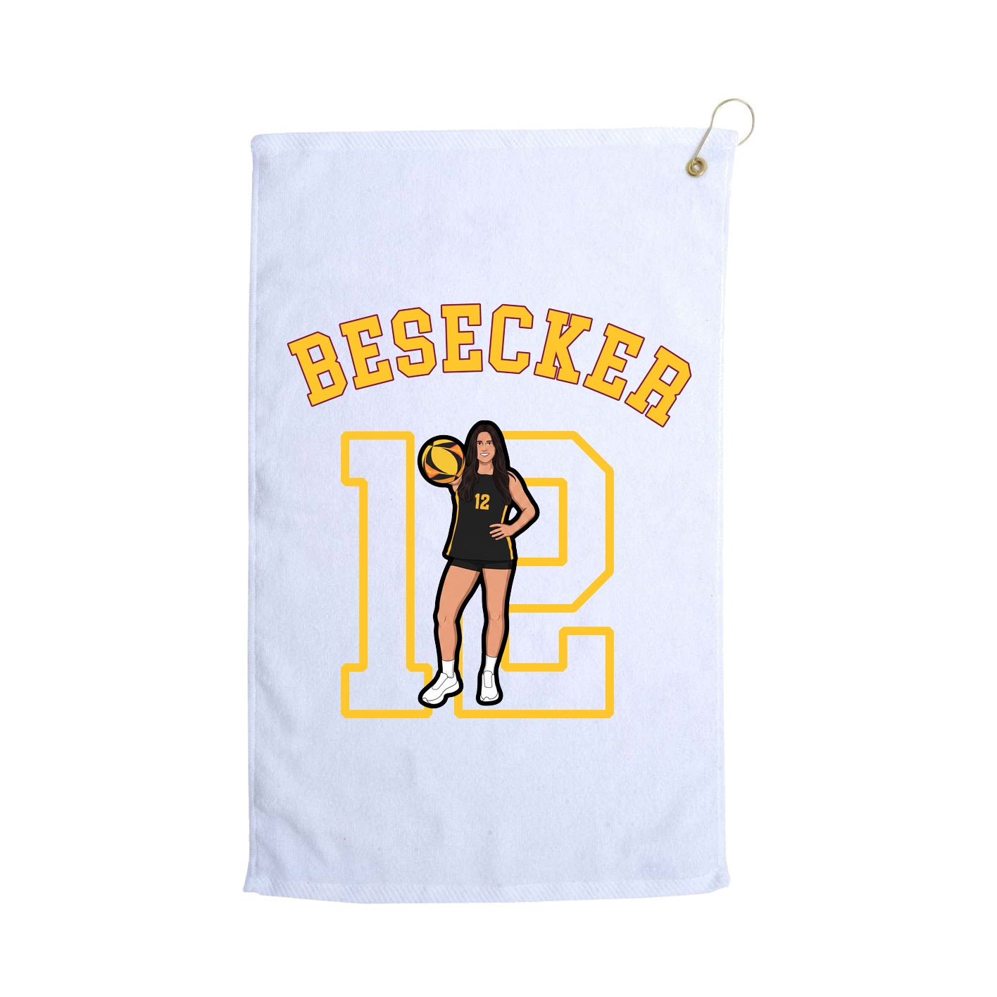 Golf Towel — Shirsey Arch in White