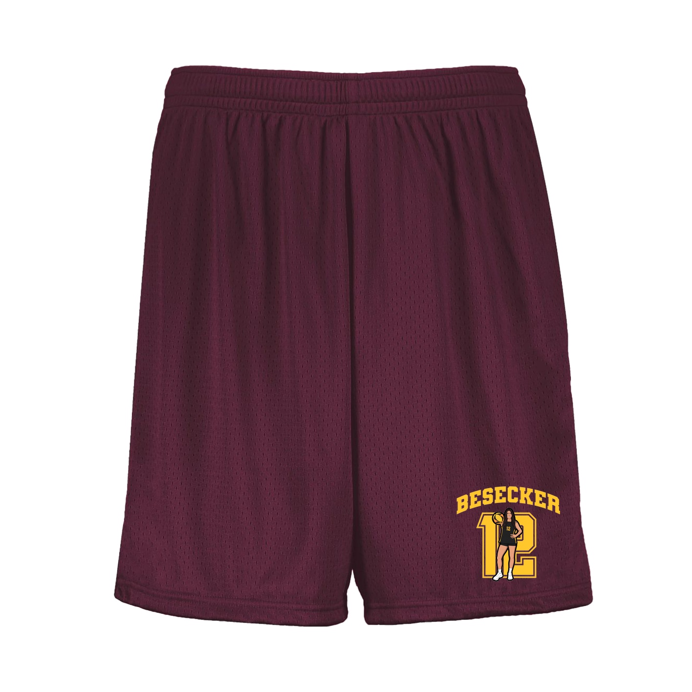 Shorts — Number in Maroon
