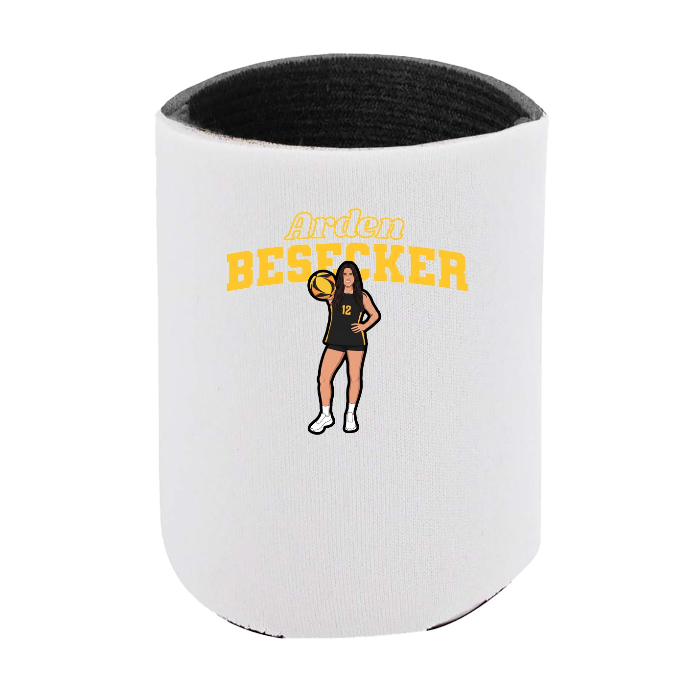 Can Holder — Name Arch in White