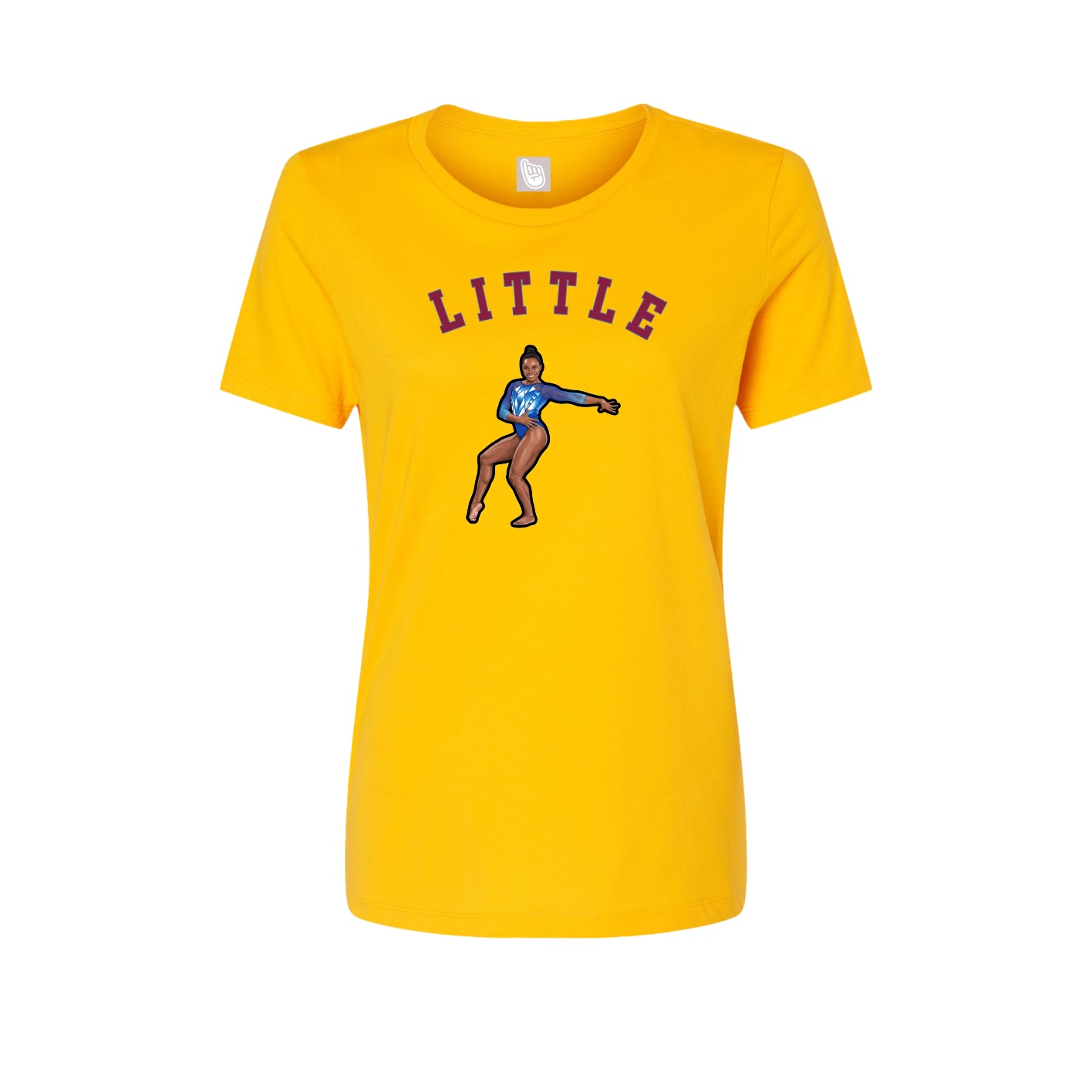 Fitted Women's Tee — Shirsey Arch in Gold