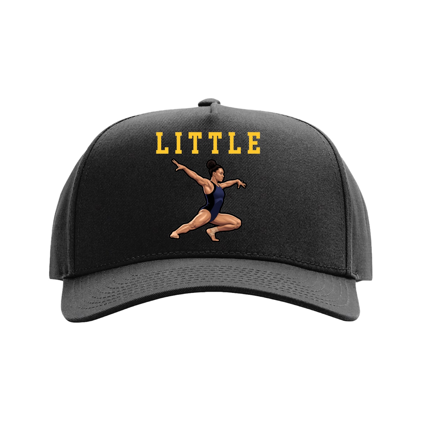 Full Fabric Five-Panel Champ Cap — Shirsey in Black