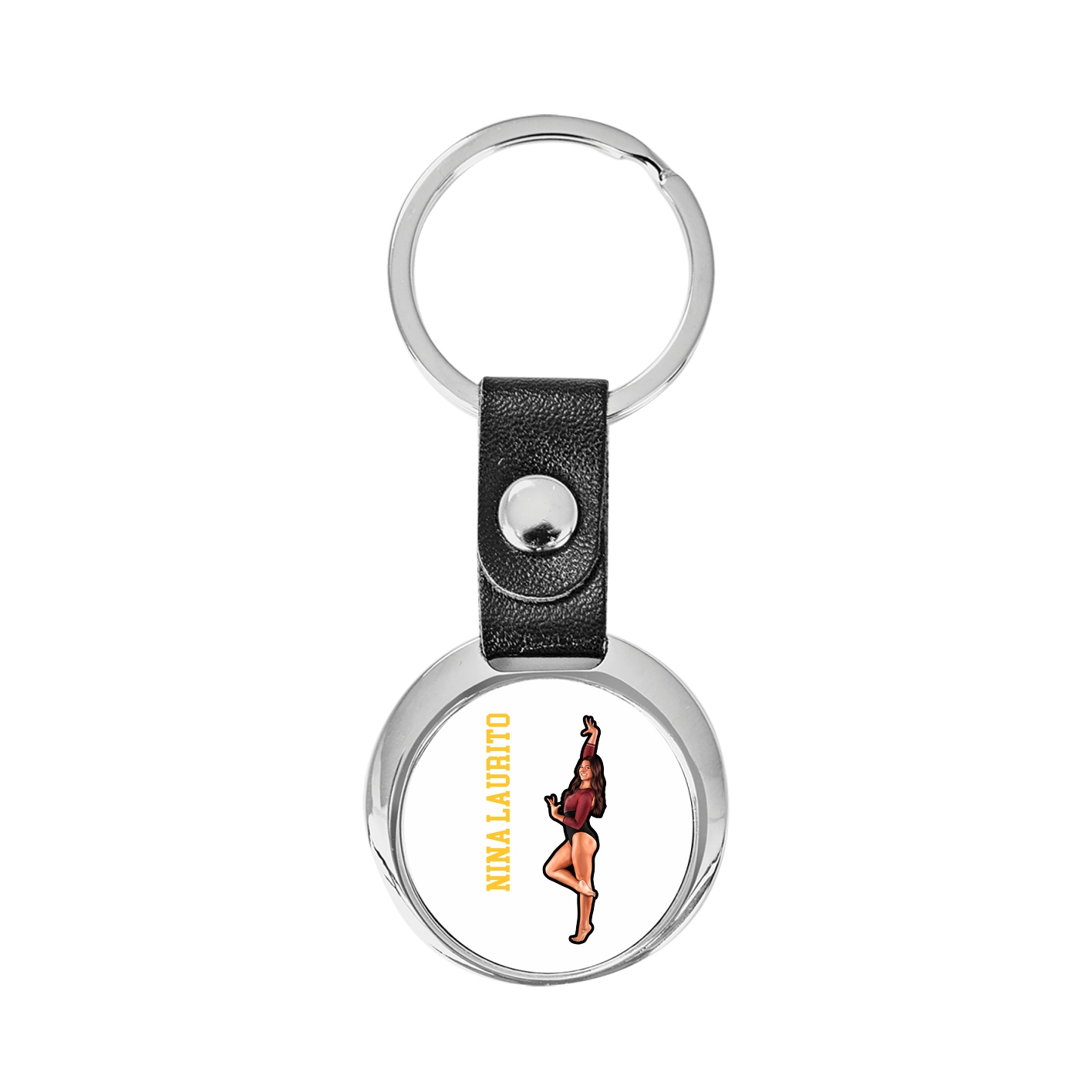 Key Chain — Name Vertical in Classic